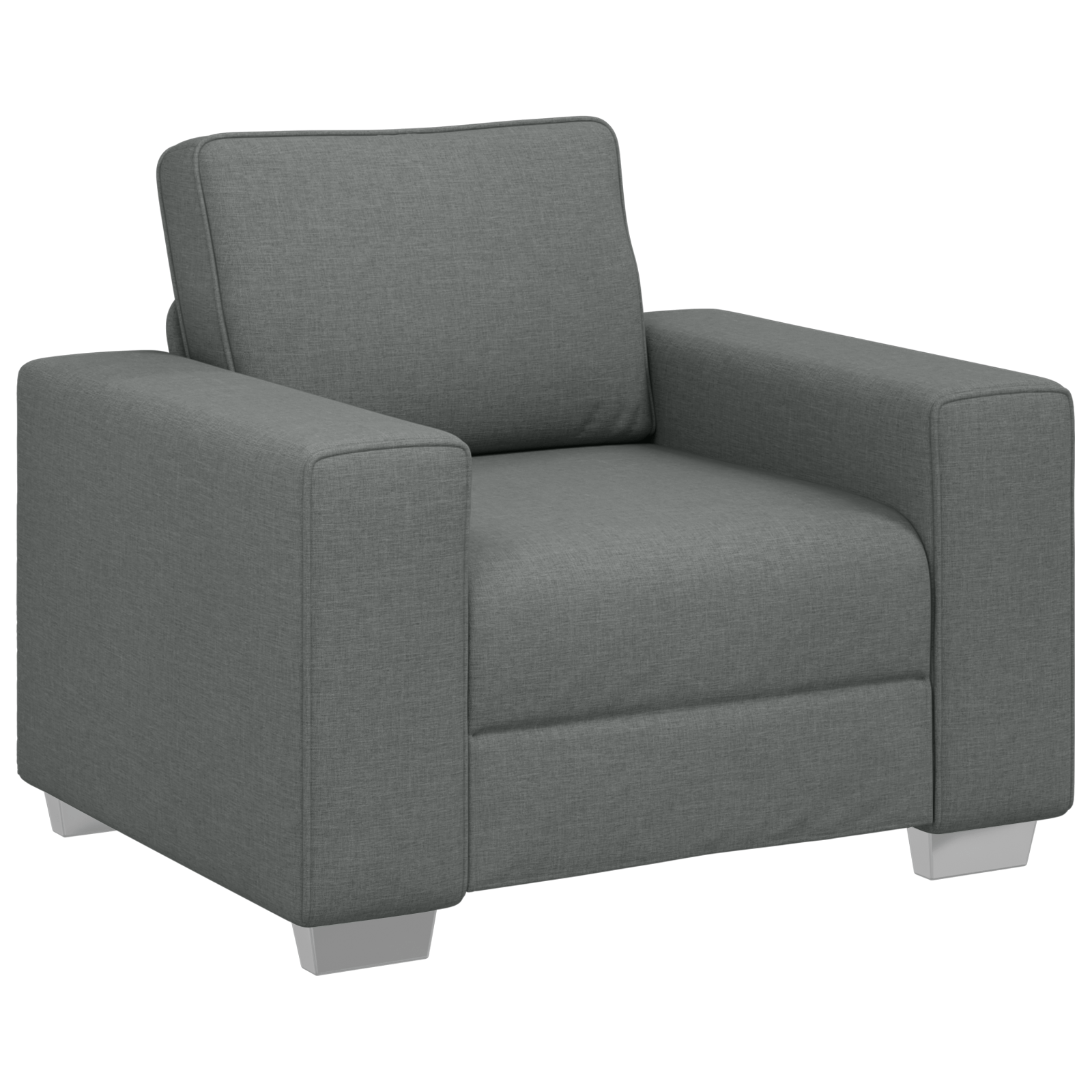 Fotoliu, gri inchis, 59 cm, textil — imaginea 2