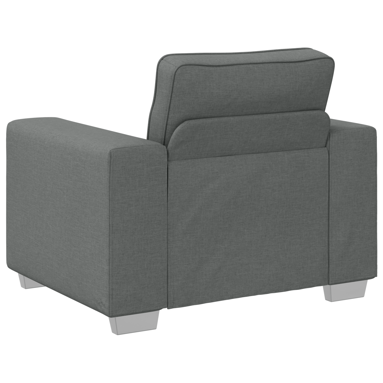 Fotoliu, gri inchis, 59 cm, textil — imaginea 4
