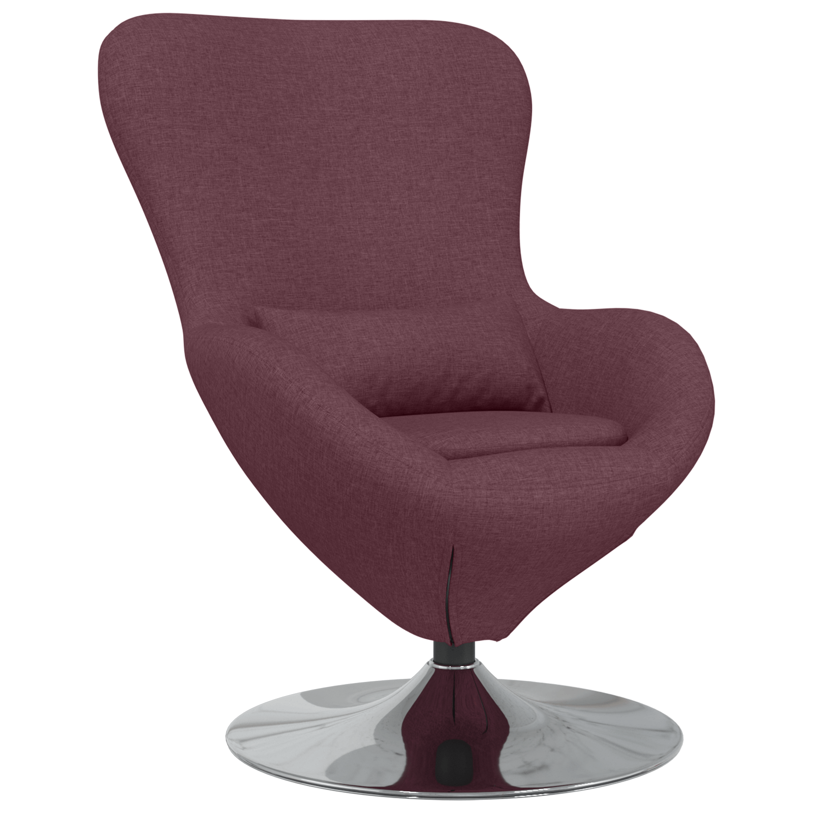 Fotoliu tip ou, violet, textil — imaginea 2
