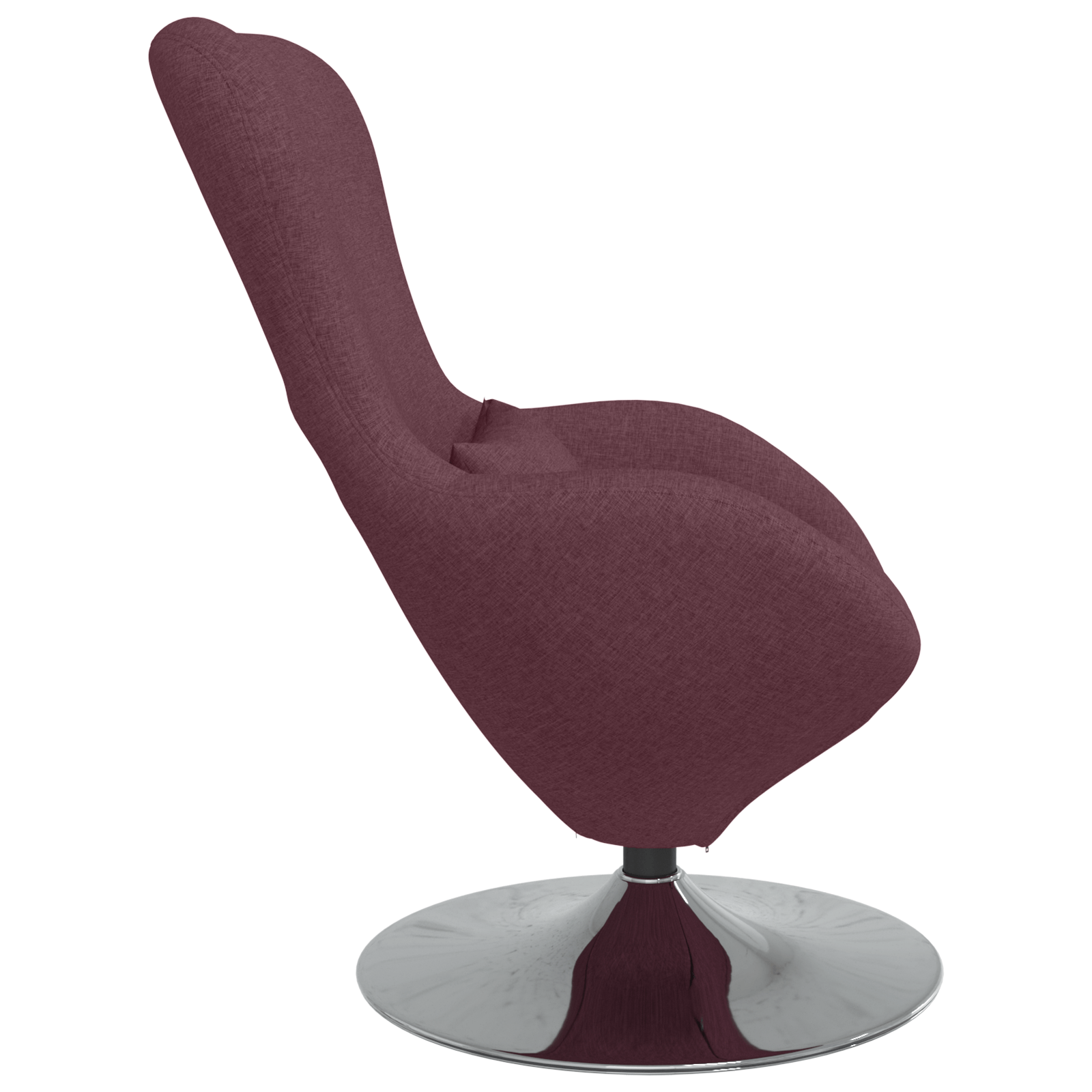 Fotoliu tip ou, violet, textil — imaginea 5