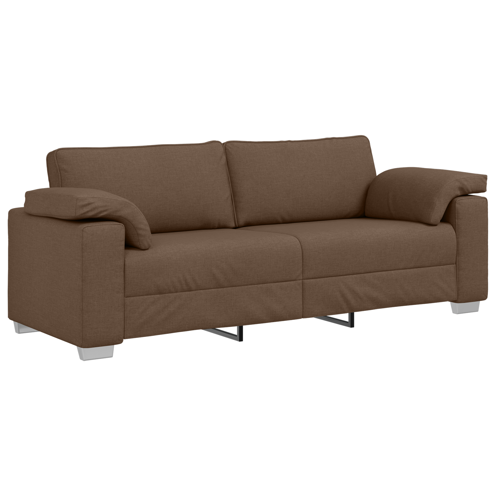 Canapea de 3 persoane, maro, 178 cm, textil — imaginea 2