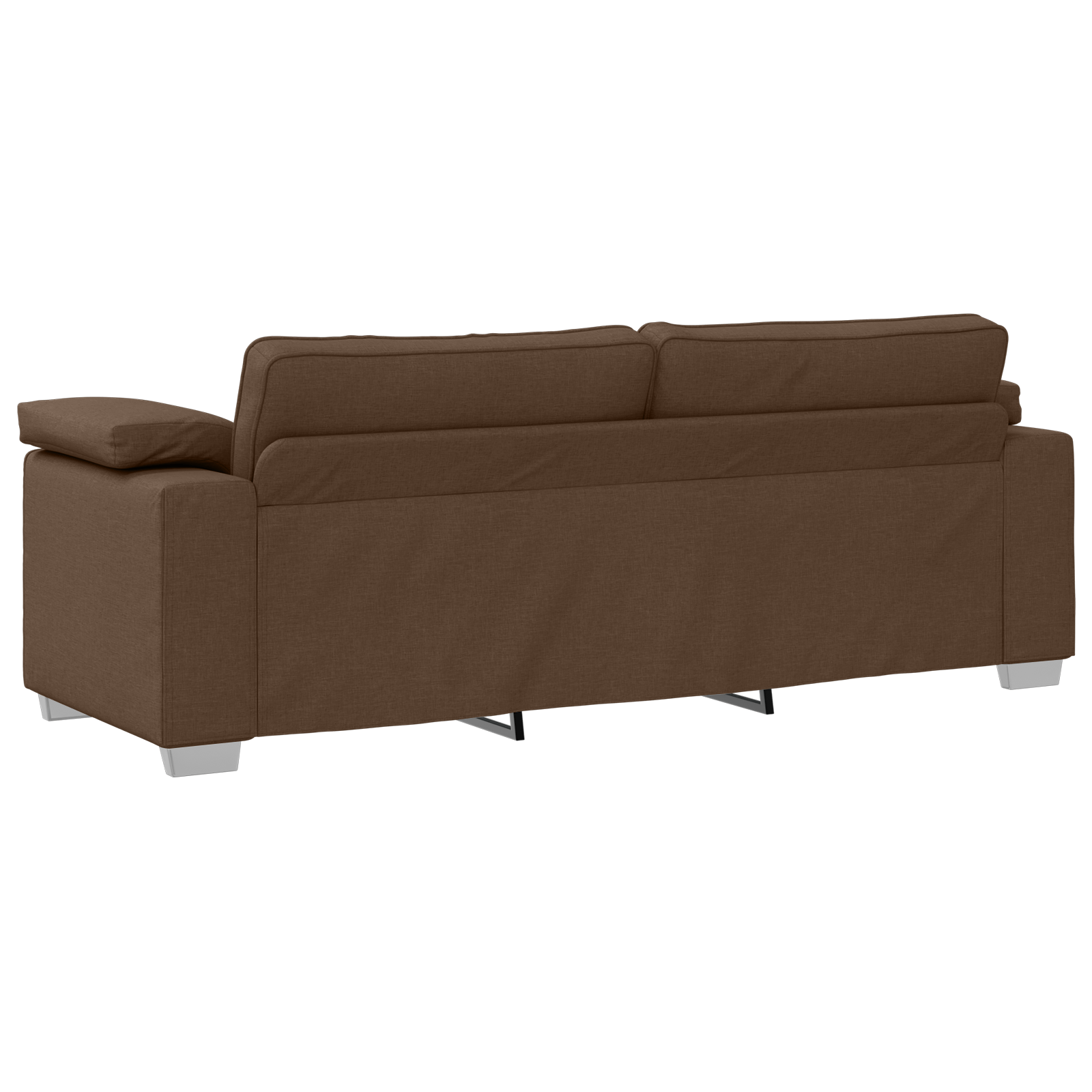Canapea de 3 persoane, maro, 178 cm, textil — imaginea 4