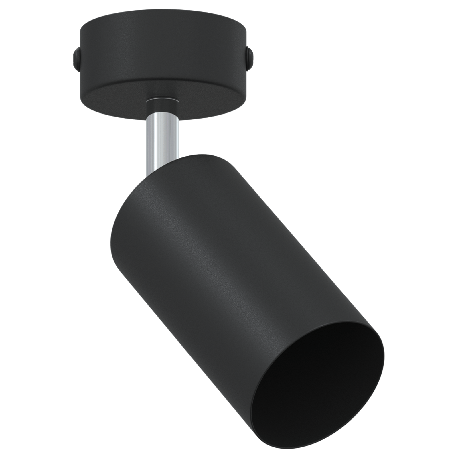 Reflector de Plafon 1 Cale Reglabil Negru GU10 — imaginea 2