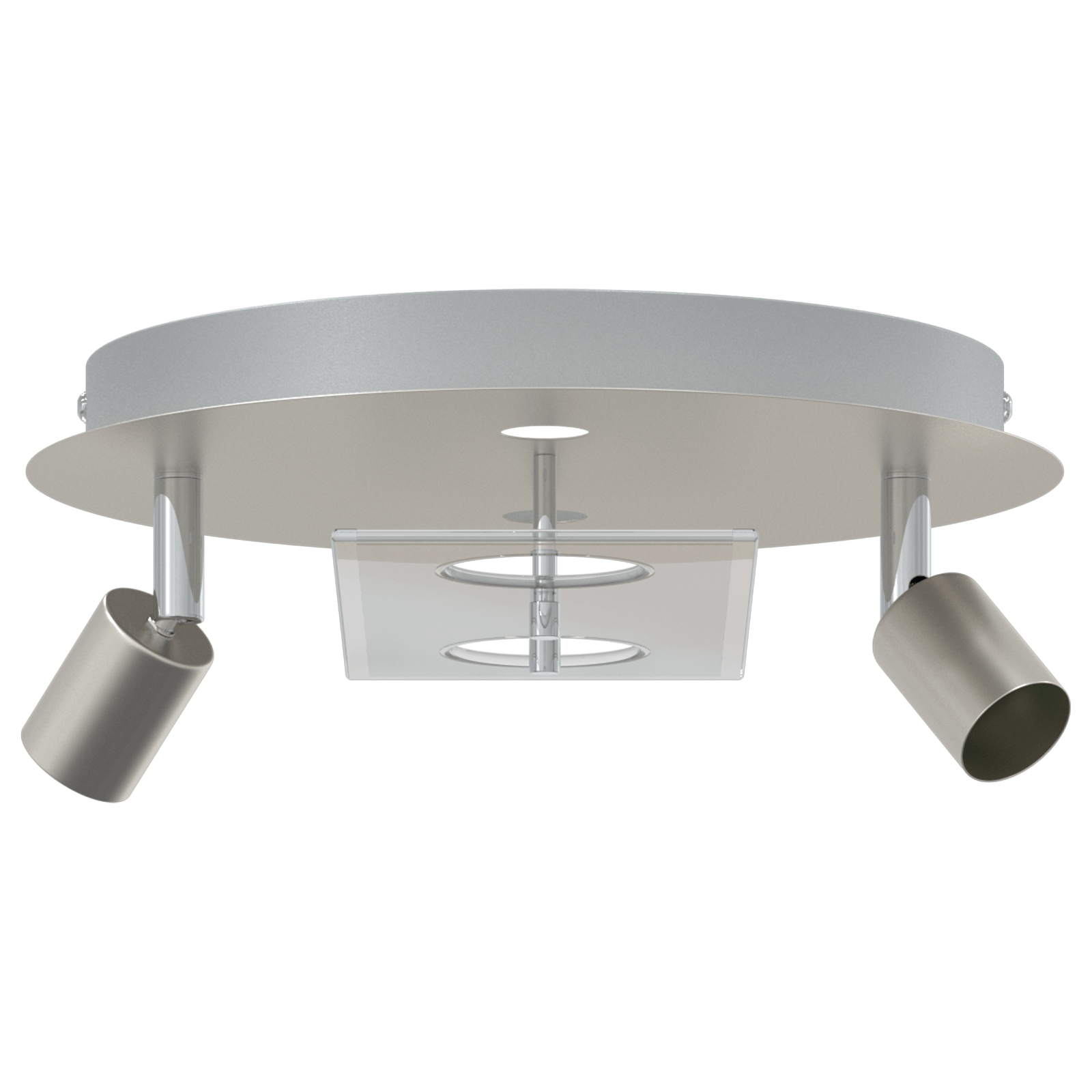 Reflector de plafon cu 2 Capete Ajustabile Matte Nickel GU10 — imaginea 2