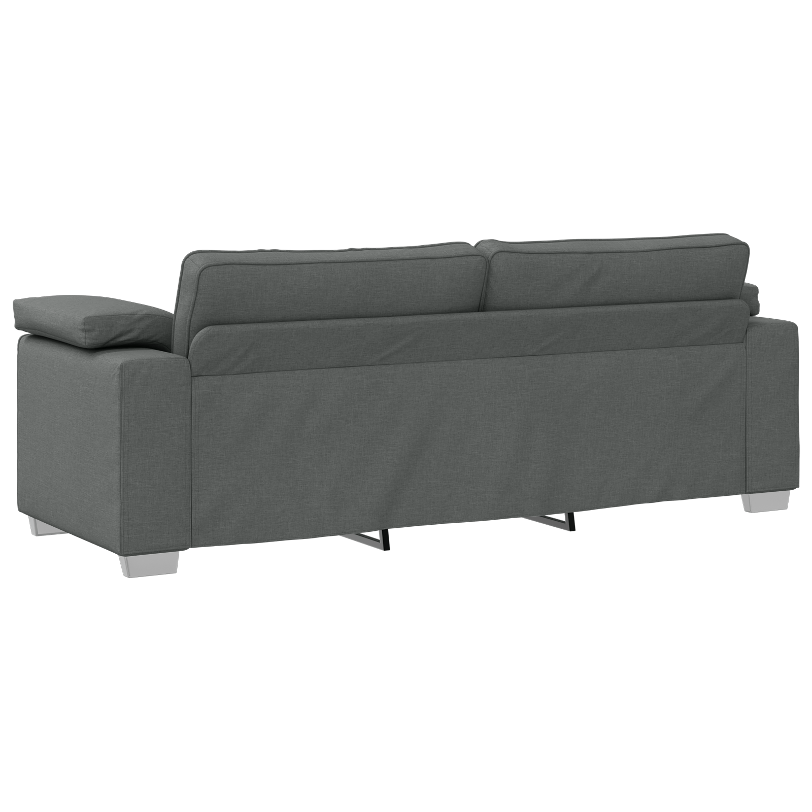 Canapea de 3 persoane, gri inchis, 178 cm, textil — imaginea 4