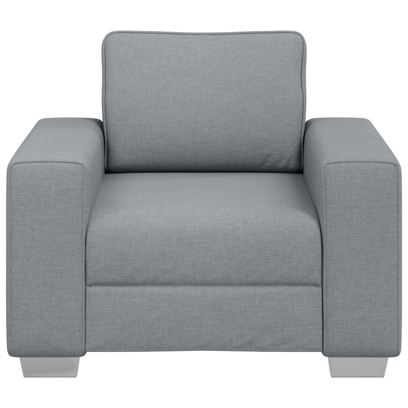 Fotoliu, gri deschis, 59 cm, textil — imaginea 5