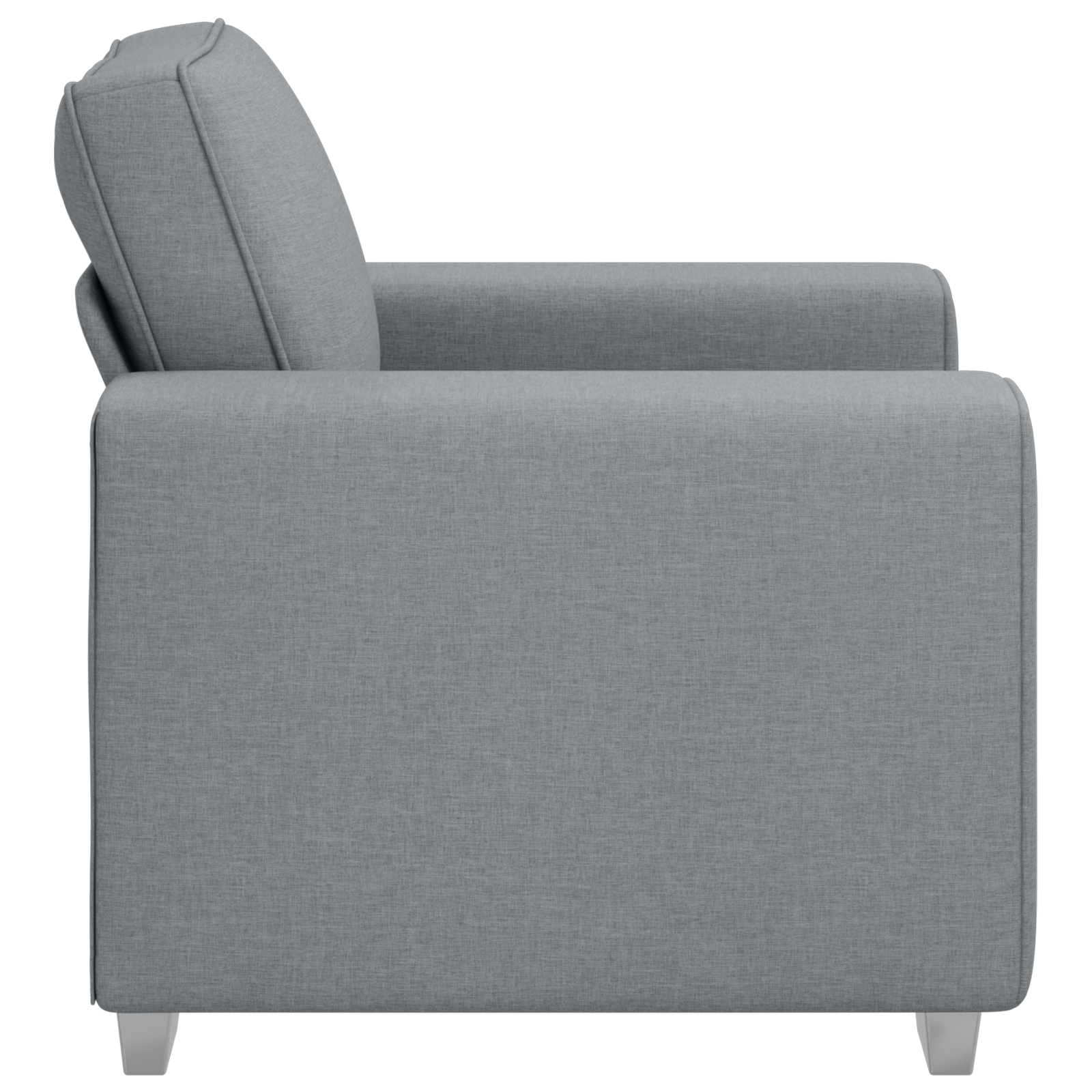 Fotoliu, gri deschis, 59 cm, textil — imaginea 6