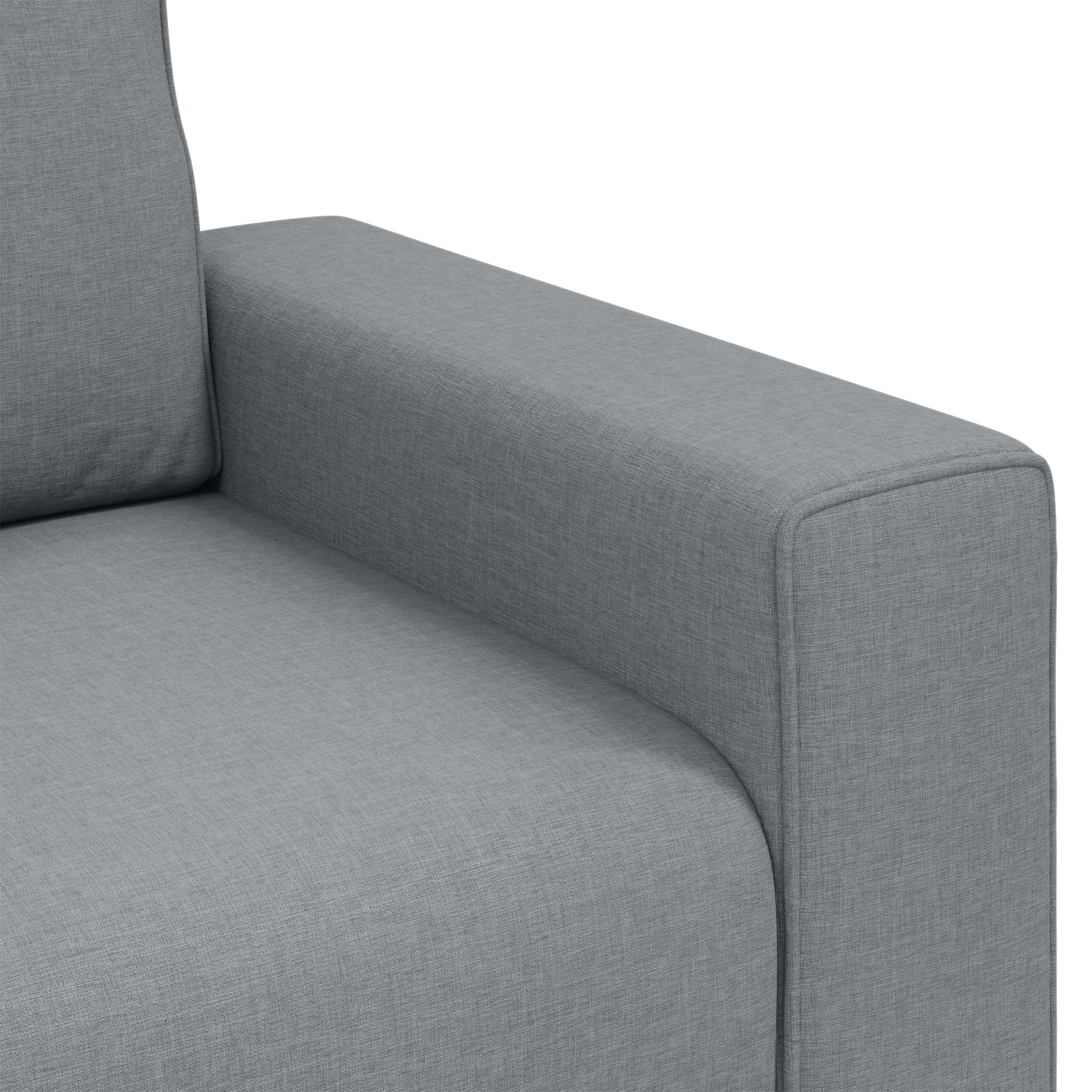 Fotoliu, gri deschis, 59 cm, textil — imaginea 7