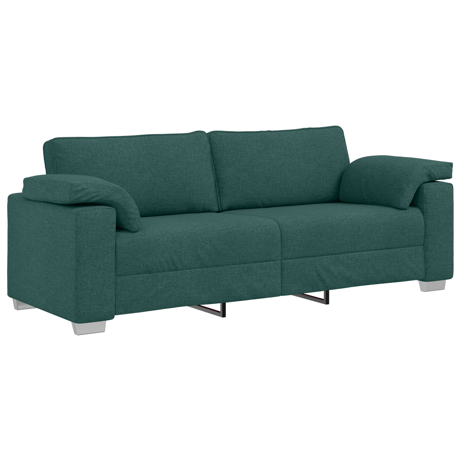 Canapea de 3 persoane, verde inchis, 178 cm, textil — imaginea 2