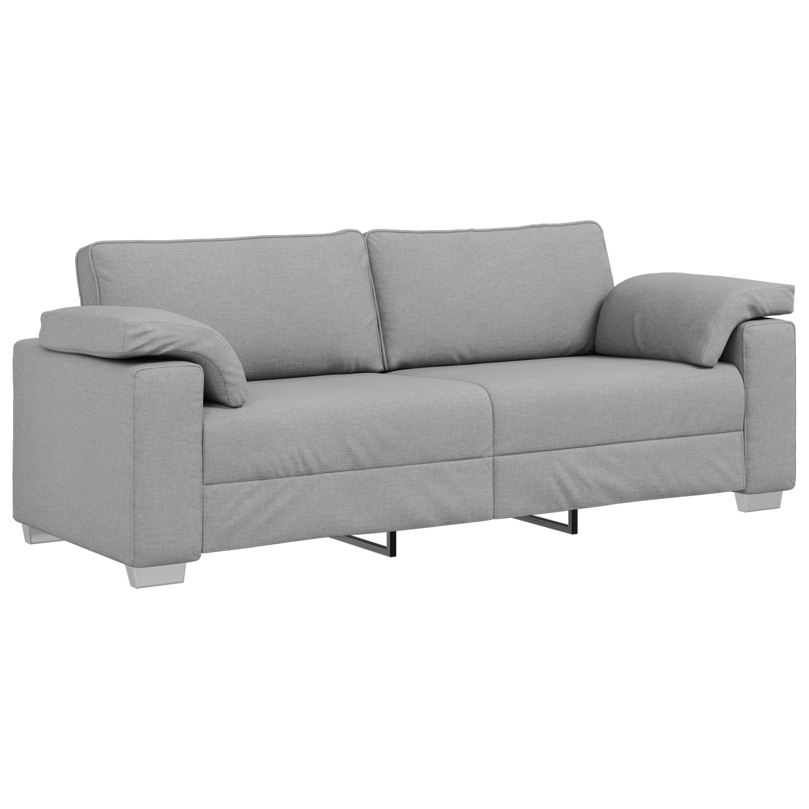 Canapea de 3 persoane, gri nor, 178 cm, textil — imaginea 2