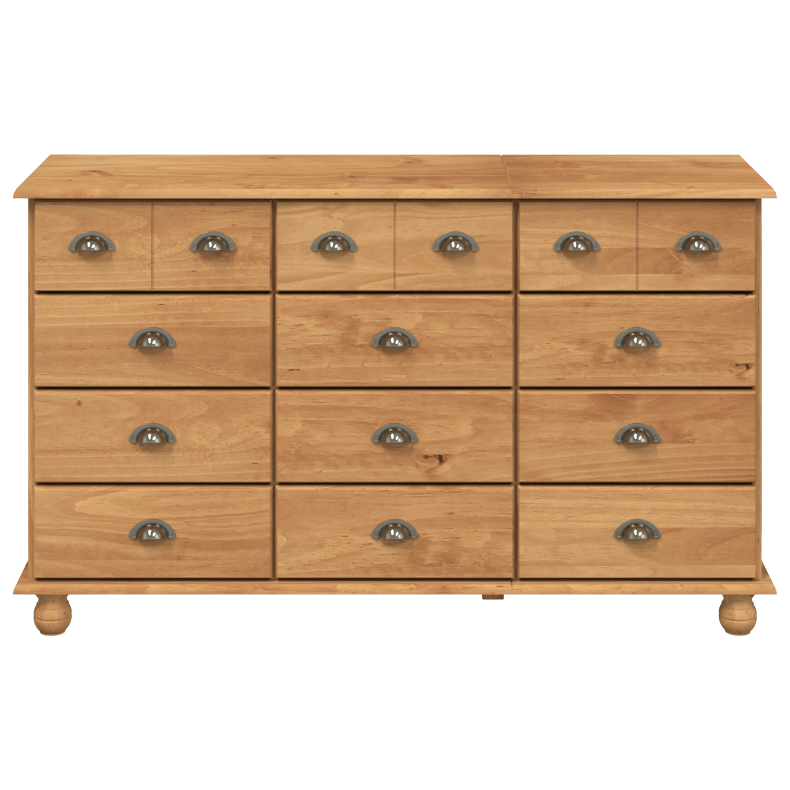 Comoda "ASKIM" 79x40x133.5 cm Lemn de Pin Tare — imaginea 6