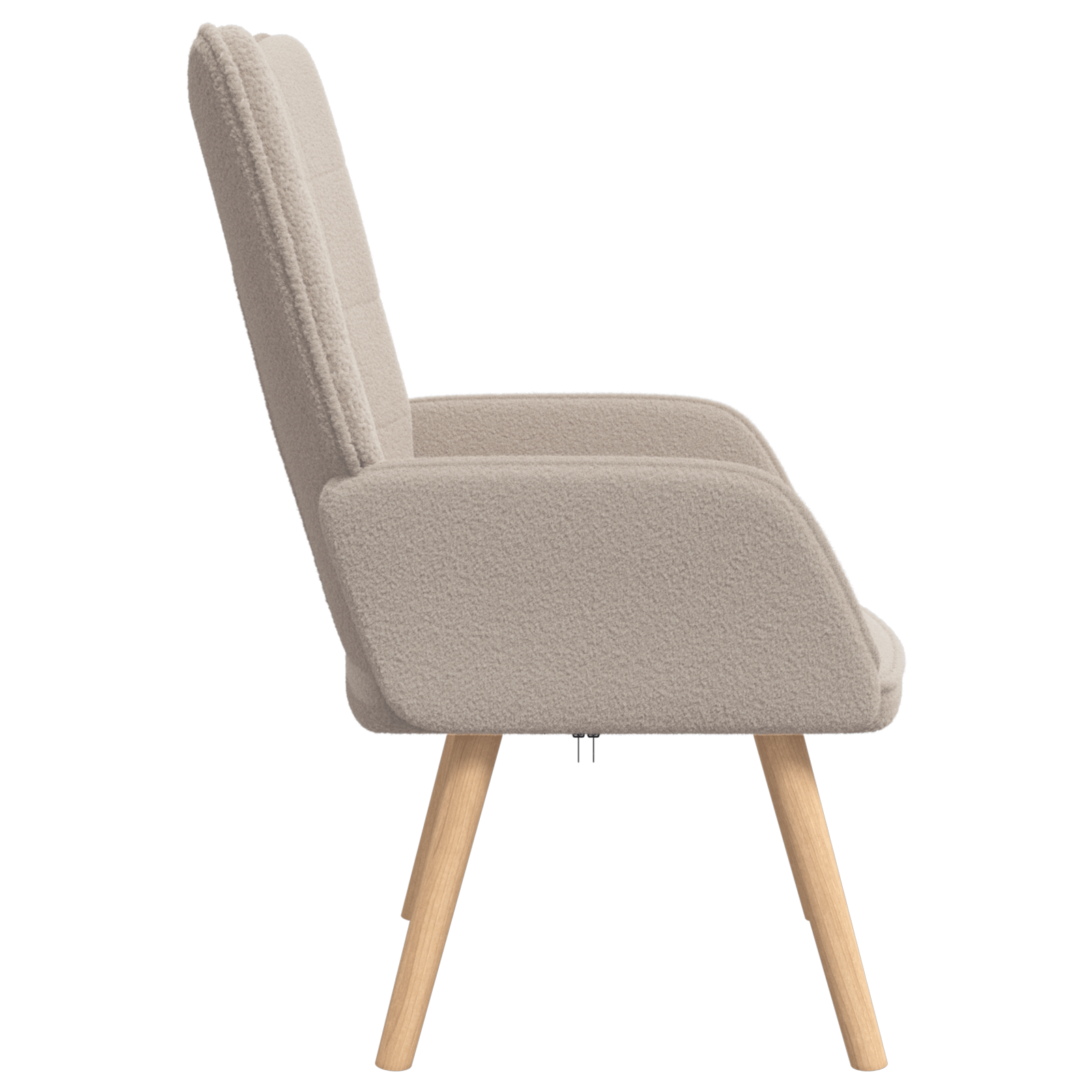 Fotoliu de relaxare, gri deschis, material similar lana — imaginea 5