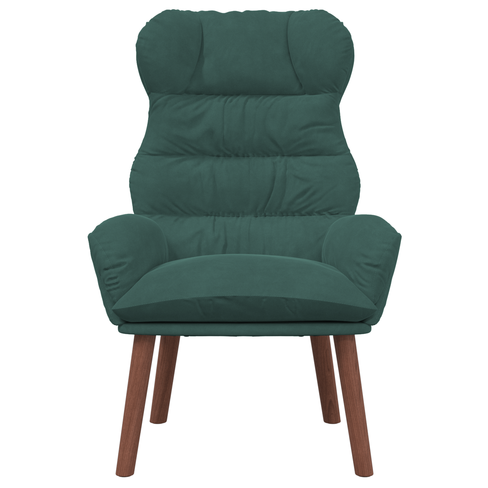 Fotoliu Relaxant Verde inchis din Catifea — imaginea 4