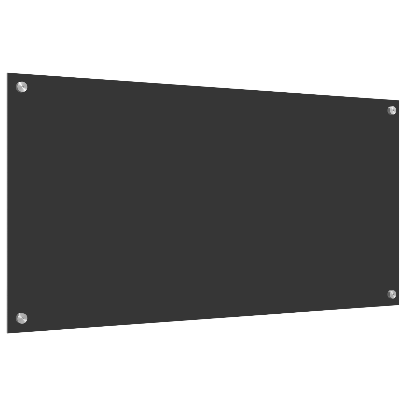 Contrablat bucatarie gri inchis 100x50x0.6 cm sticla securizata — imaginea 2