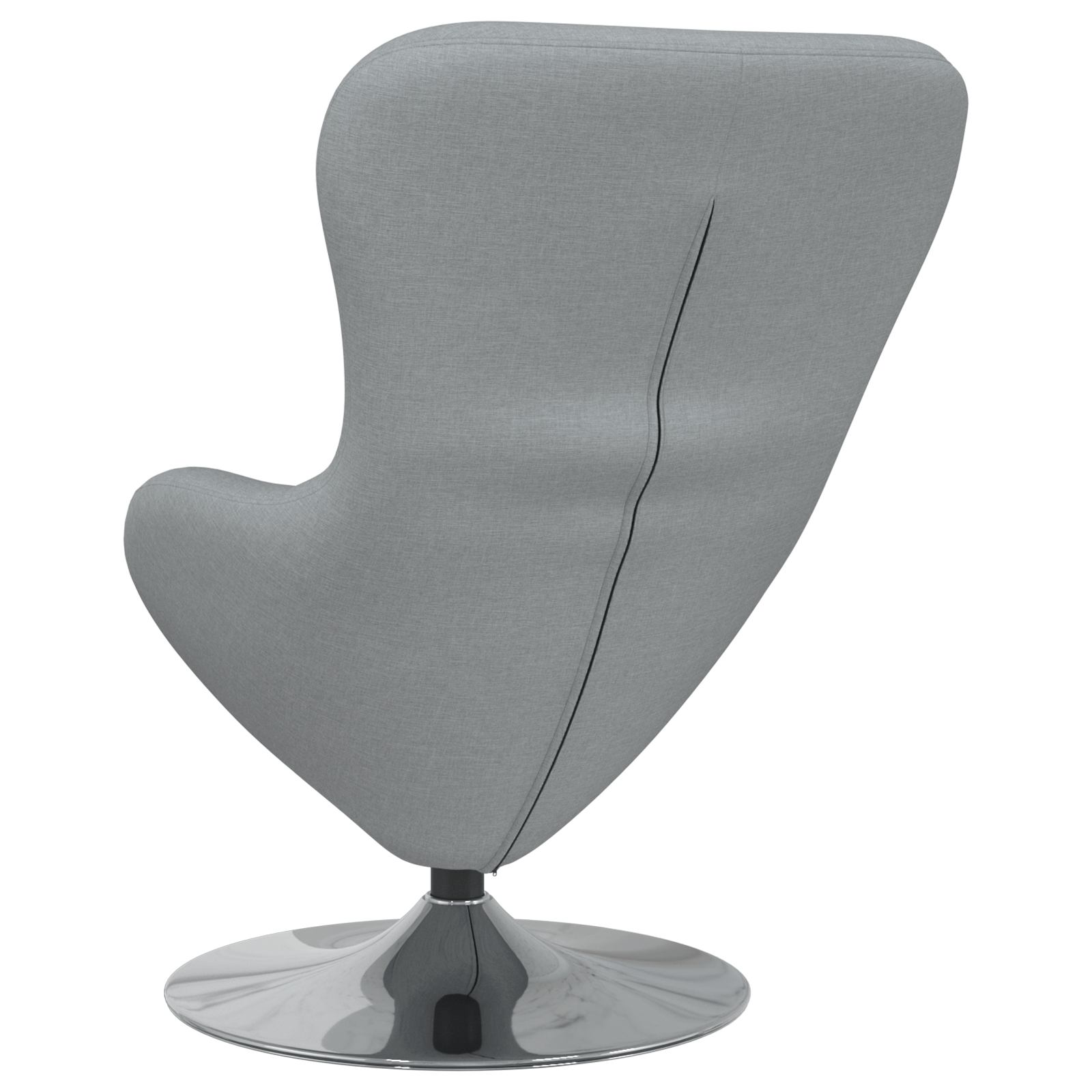 Fotoliu tip ou, gri deschis, textil — imaginea 6