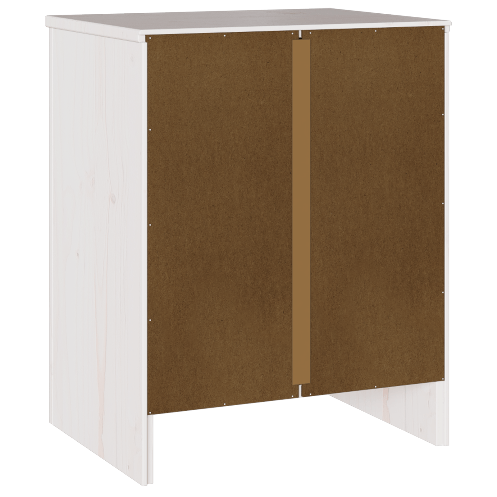 Noptiera "DRAMMEN" Alb 45x35x56 cm Lemn Masiv Pin — imaginea 6
