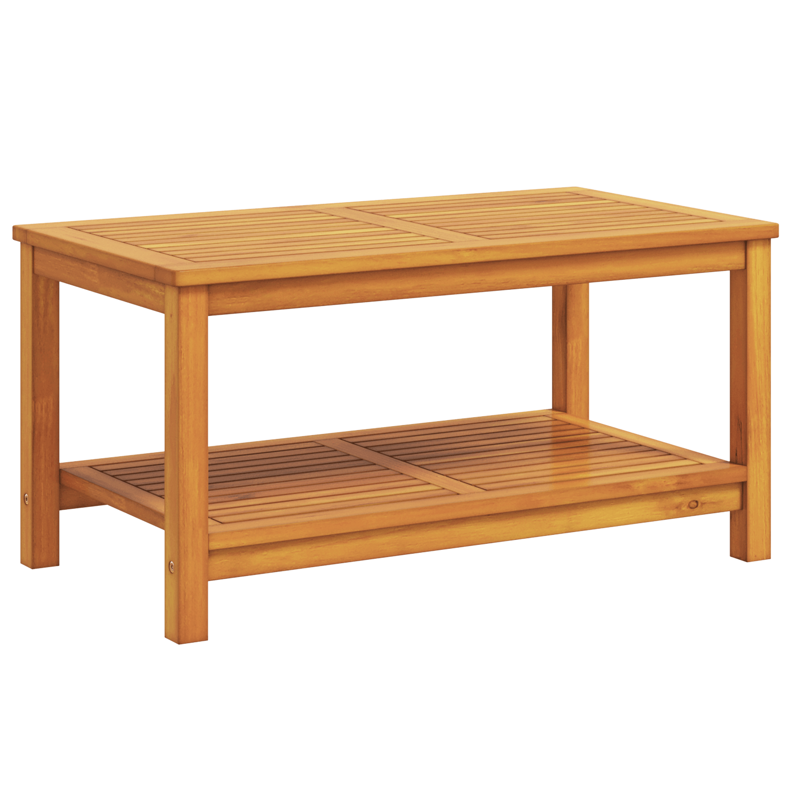 Masa de cafea 90x50x45 cm din lemn masiv de acacia — imaginea 2