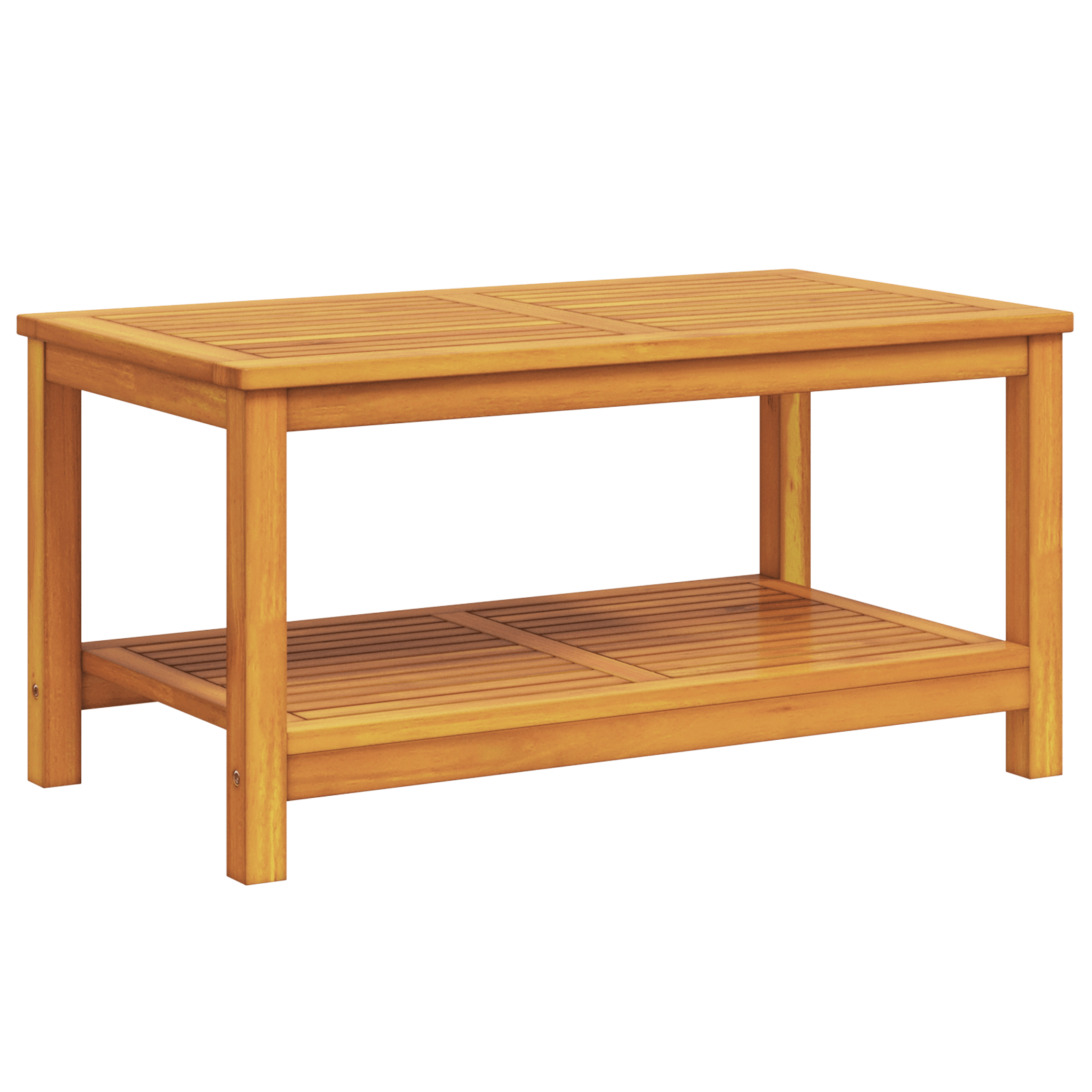 Masa de cafea 90x50x45 cm din lemn masiv de acacia — imaginea 6