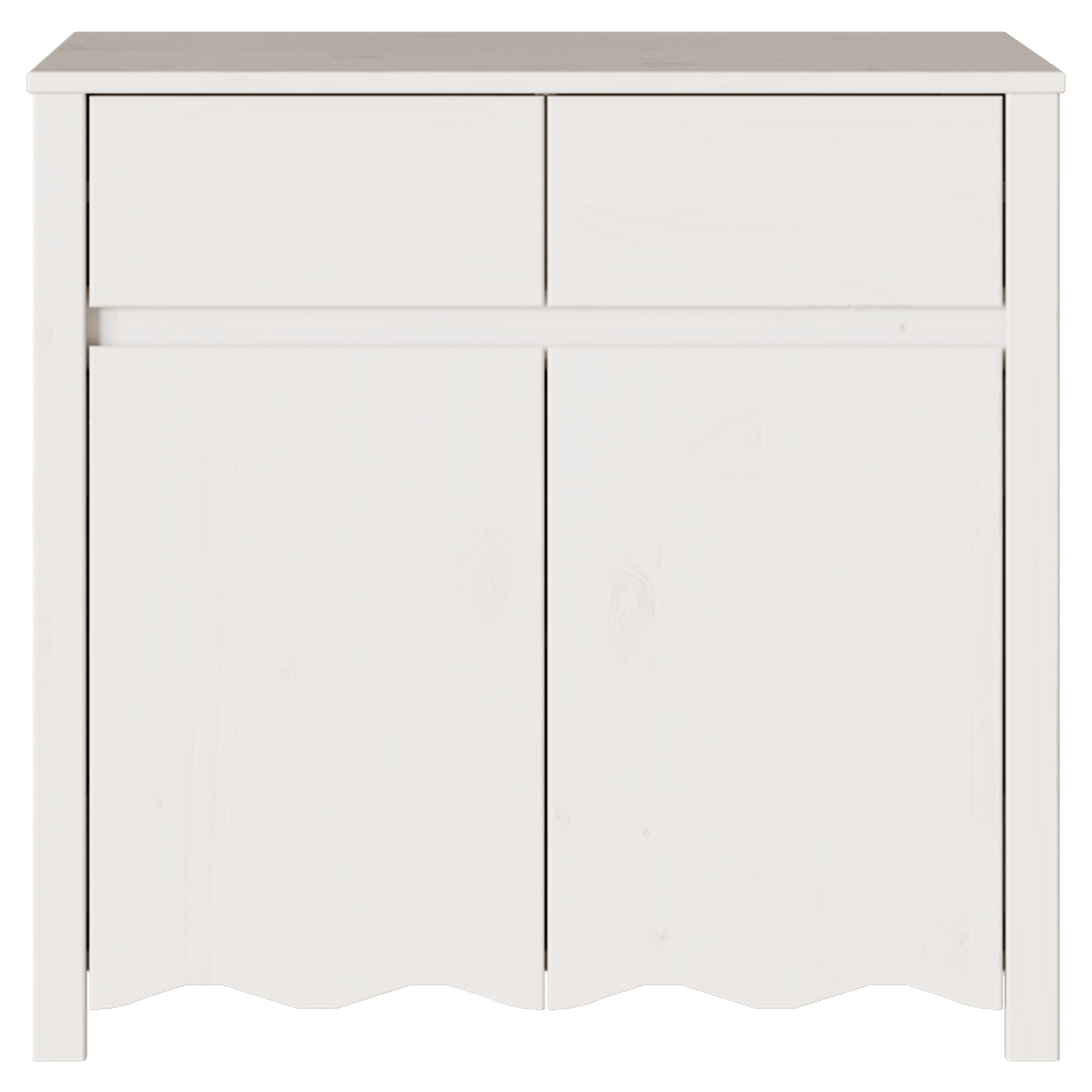 Dulap "DRAMMEN", alb, 79x43x75,5 cm, lemn masiv de pin — imaginea 7