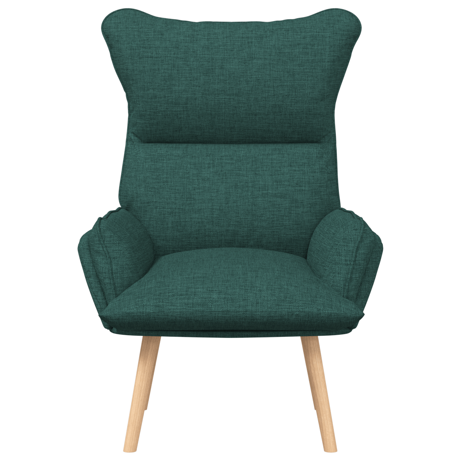 Fotoliu de relaxare, verde inchis, textil — imaginea 4