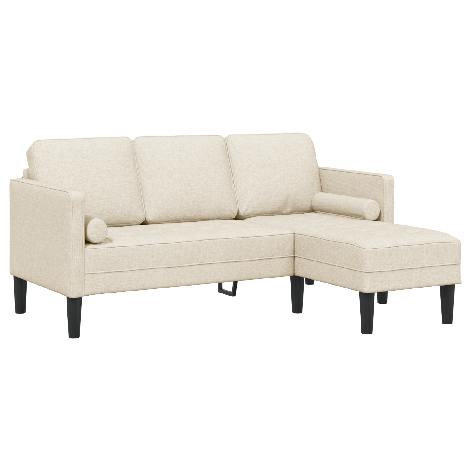 Canapea forma L, 3 locuri, 160 cm, panza — imaginea 2