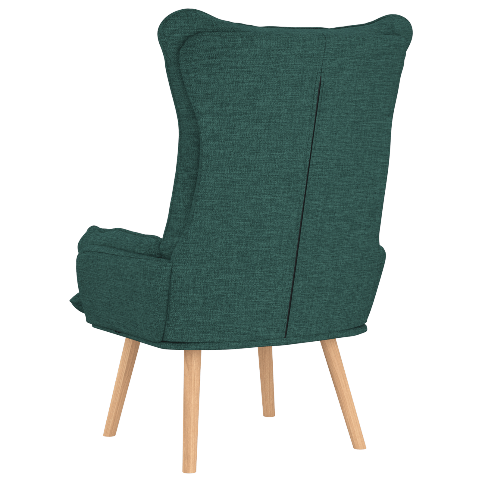 Fotoliu de relaxare, verde inchis, textil — imaginea 6