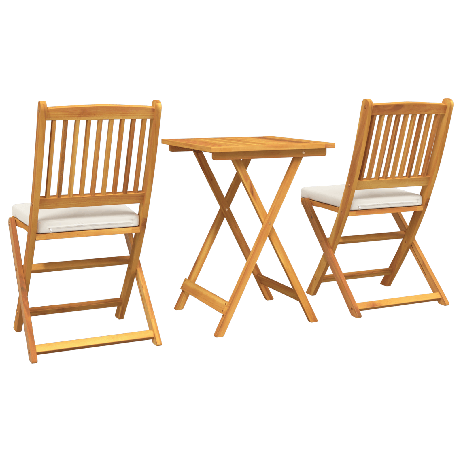 Set bistro de gradina, 3 piese, lemn masiv acacia — imaginea 8