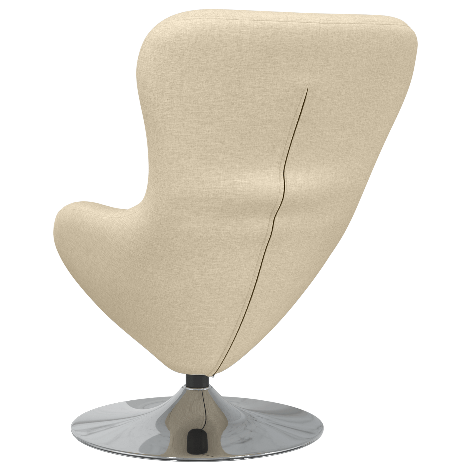 Fotoliu tip ou, crem, textil — imaginea 6