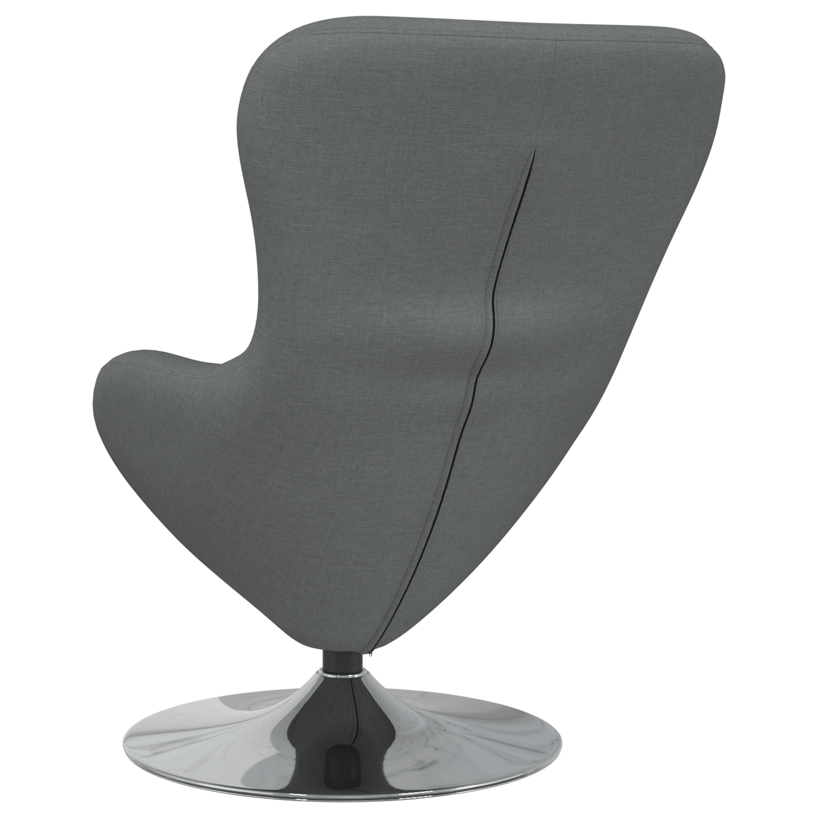 Fotoliu tip ou, gri inchis, textil — imaginea 6