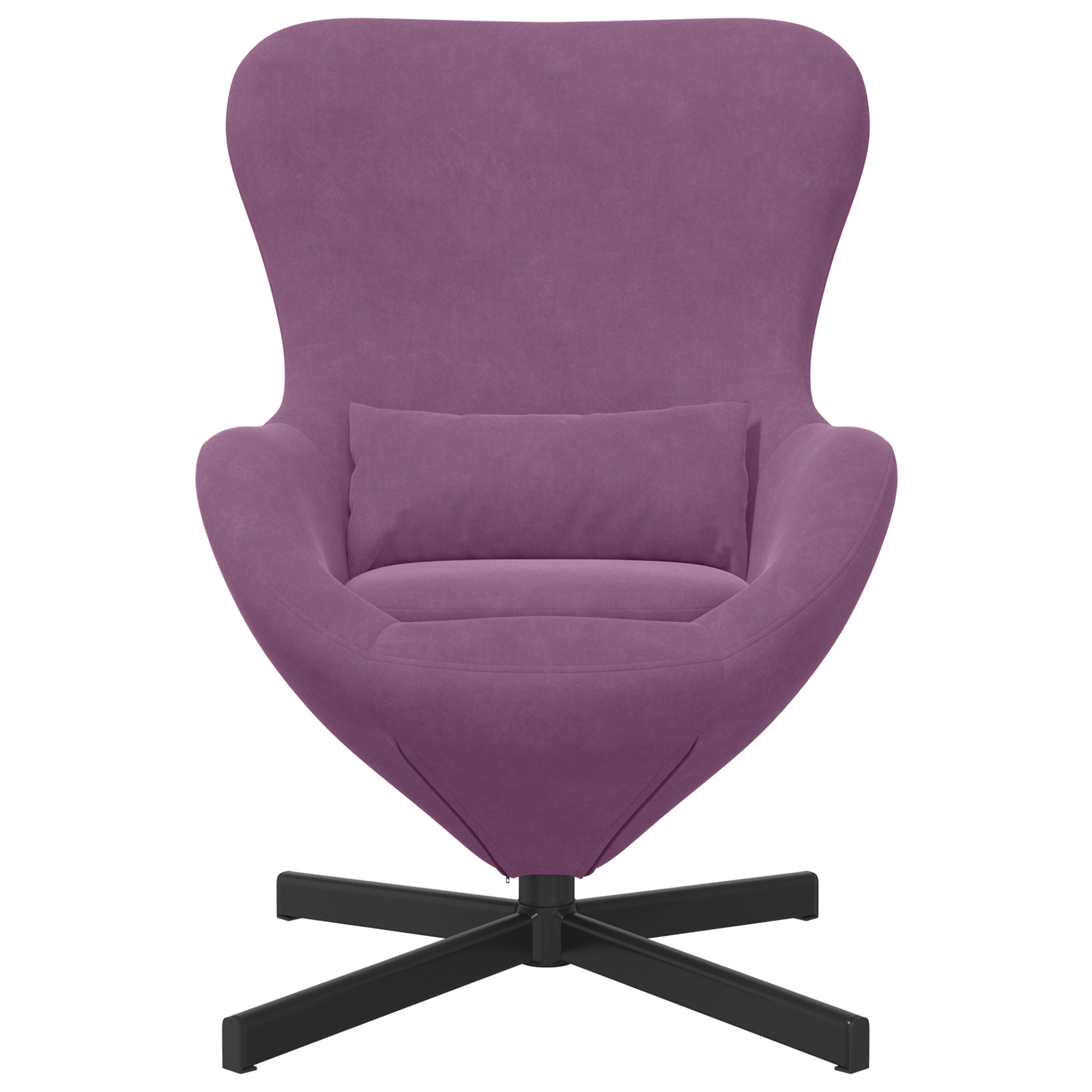 Fotoliu tip ou, violet, catifea — imaginea 4