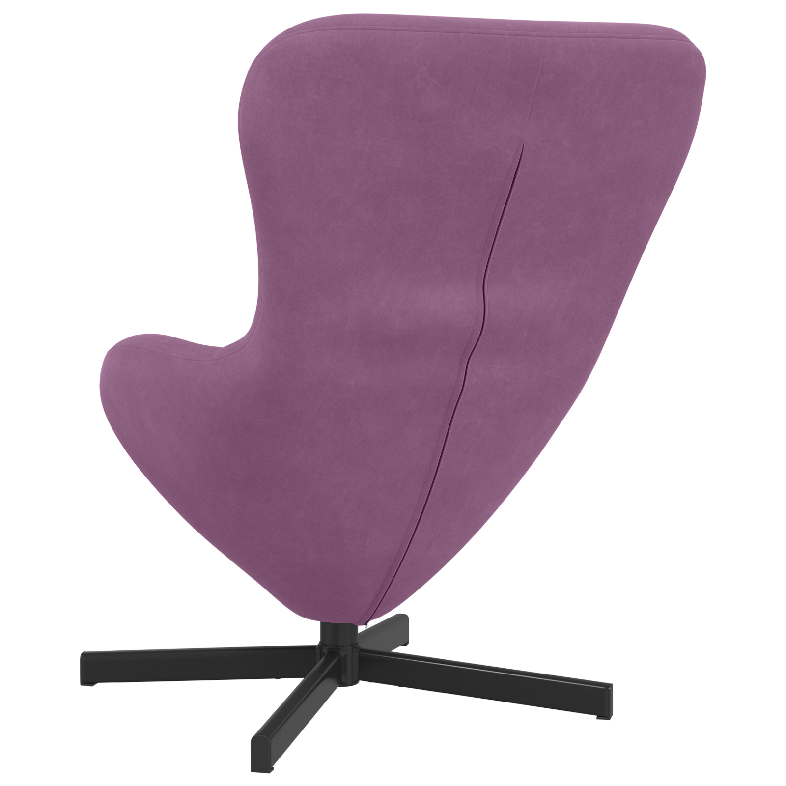 Fotoliu tip ou, violet, catifea — imaginea 6