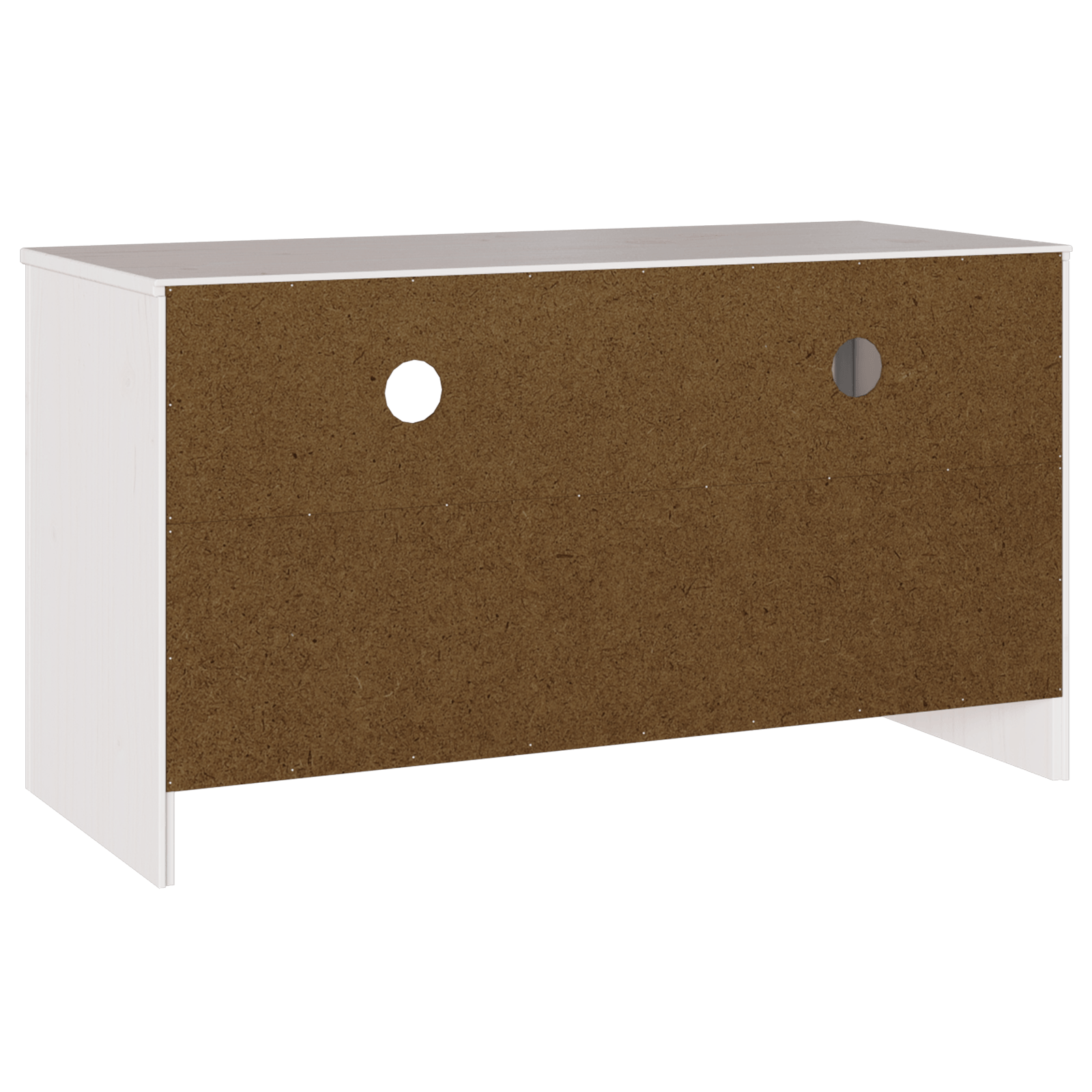 Dulap TV "DRAMMEN", alb, 99x43x55 cm, lemn masiv de pin — imaginea 6