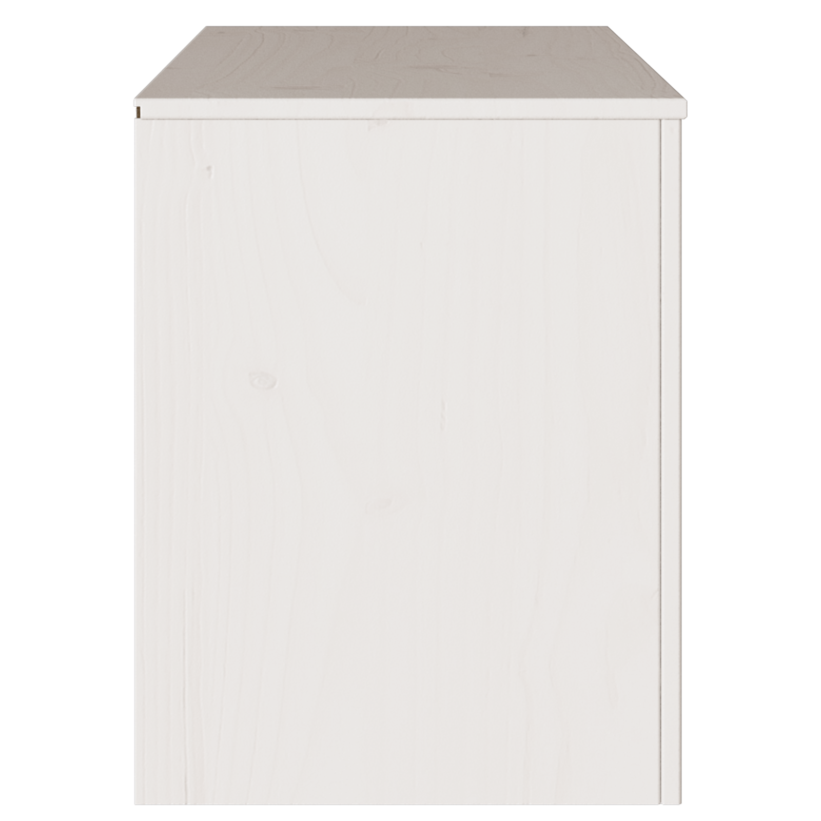 Dulap TV "DRAMMEN", alb, 99x43x55 cm, lemn masiv de pin — imaginea 8