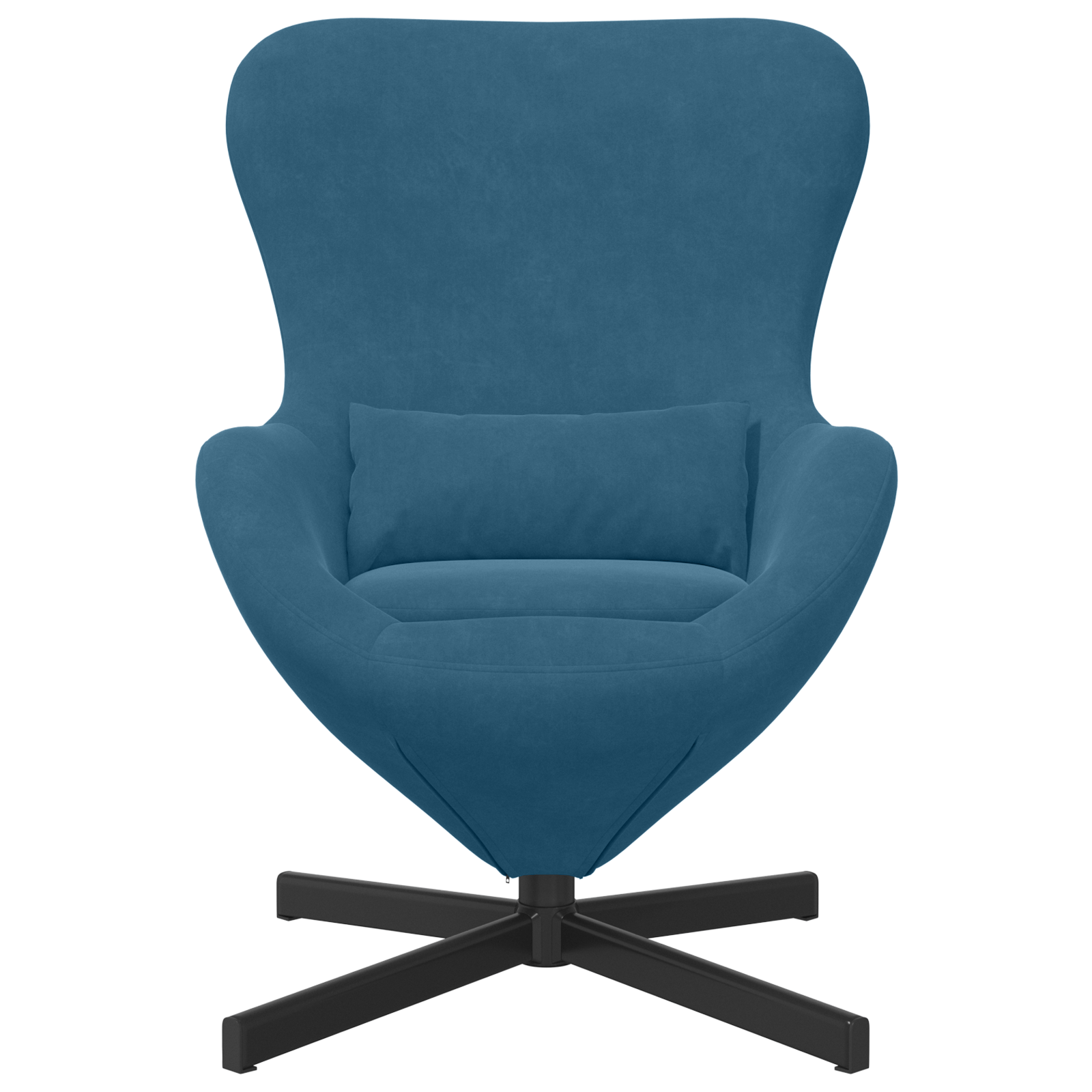Fotoliu tip ou, albastru, textil — imaginea 4