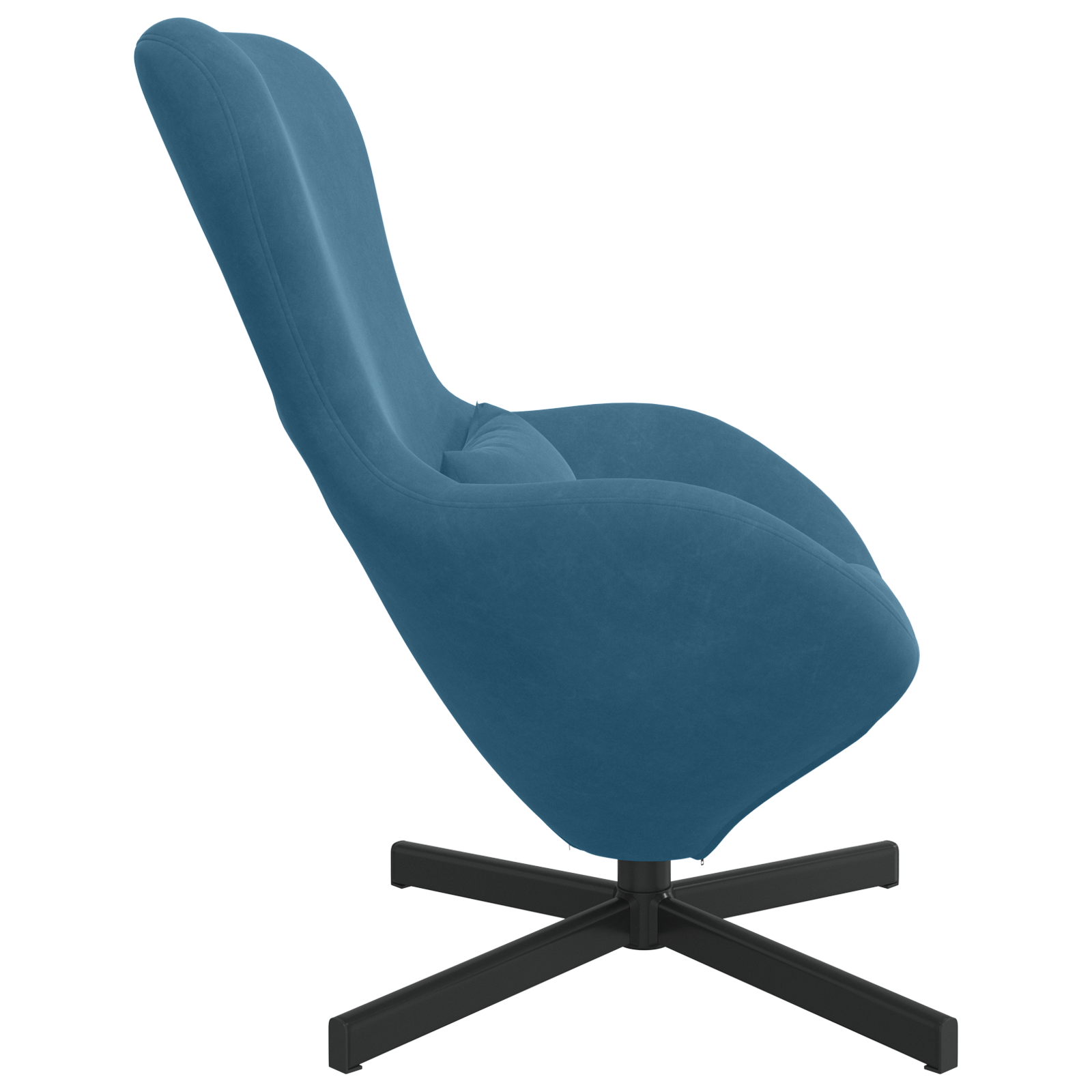 Fotoliu tip ou, albastru, textil — imaginea 5