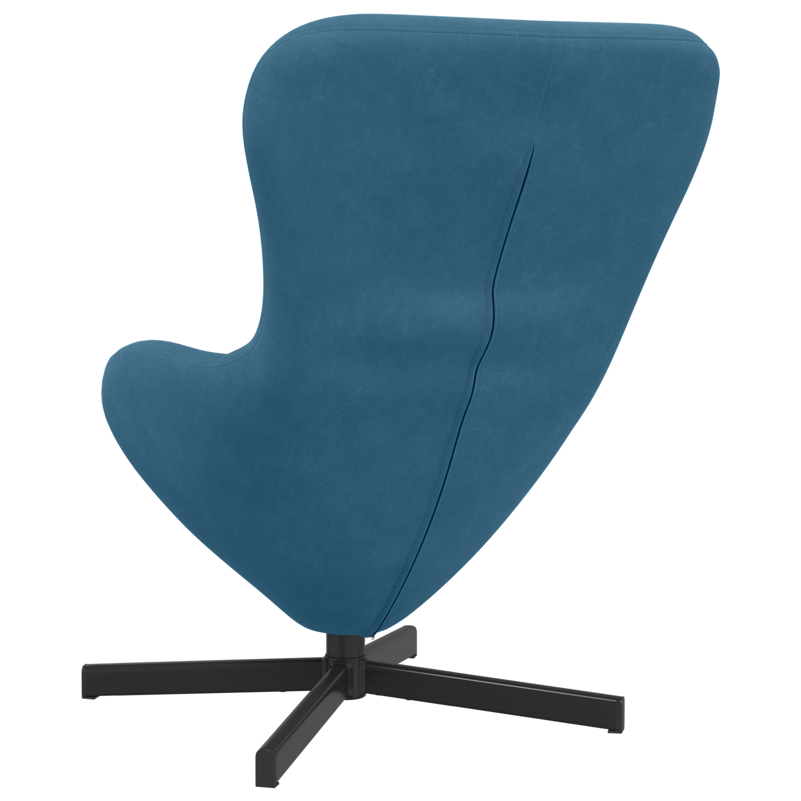 Fotoliu tip ou, albastru, textil — imaginea 6