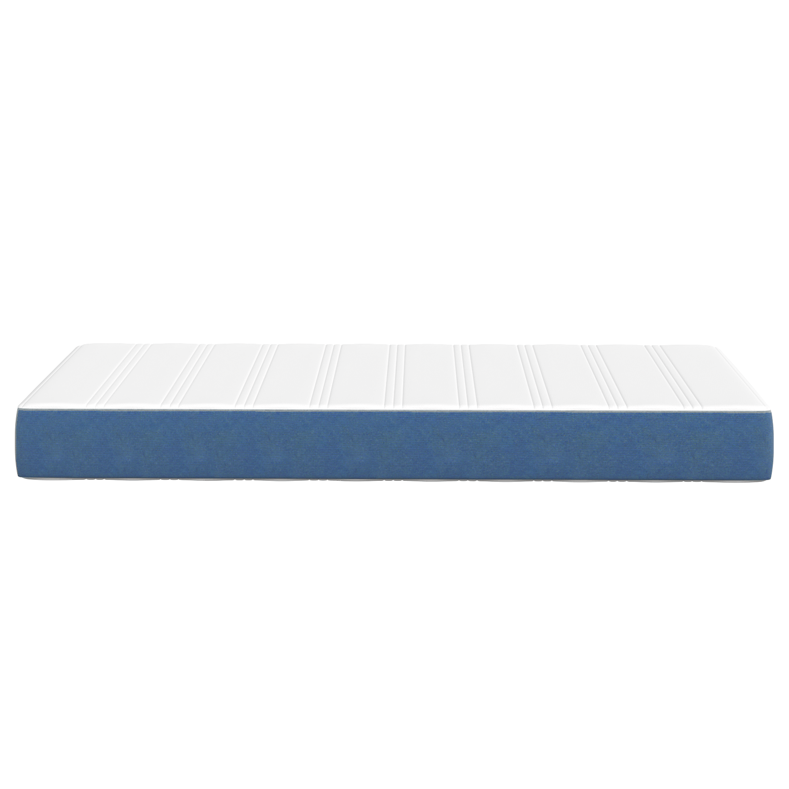 Saltea cu arcuri pocket albastru medie 90x190x20 cm textil — imaginea 5