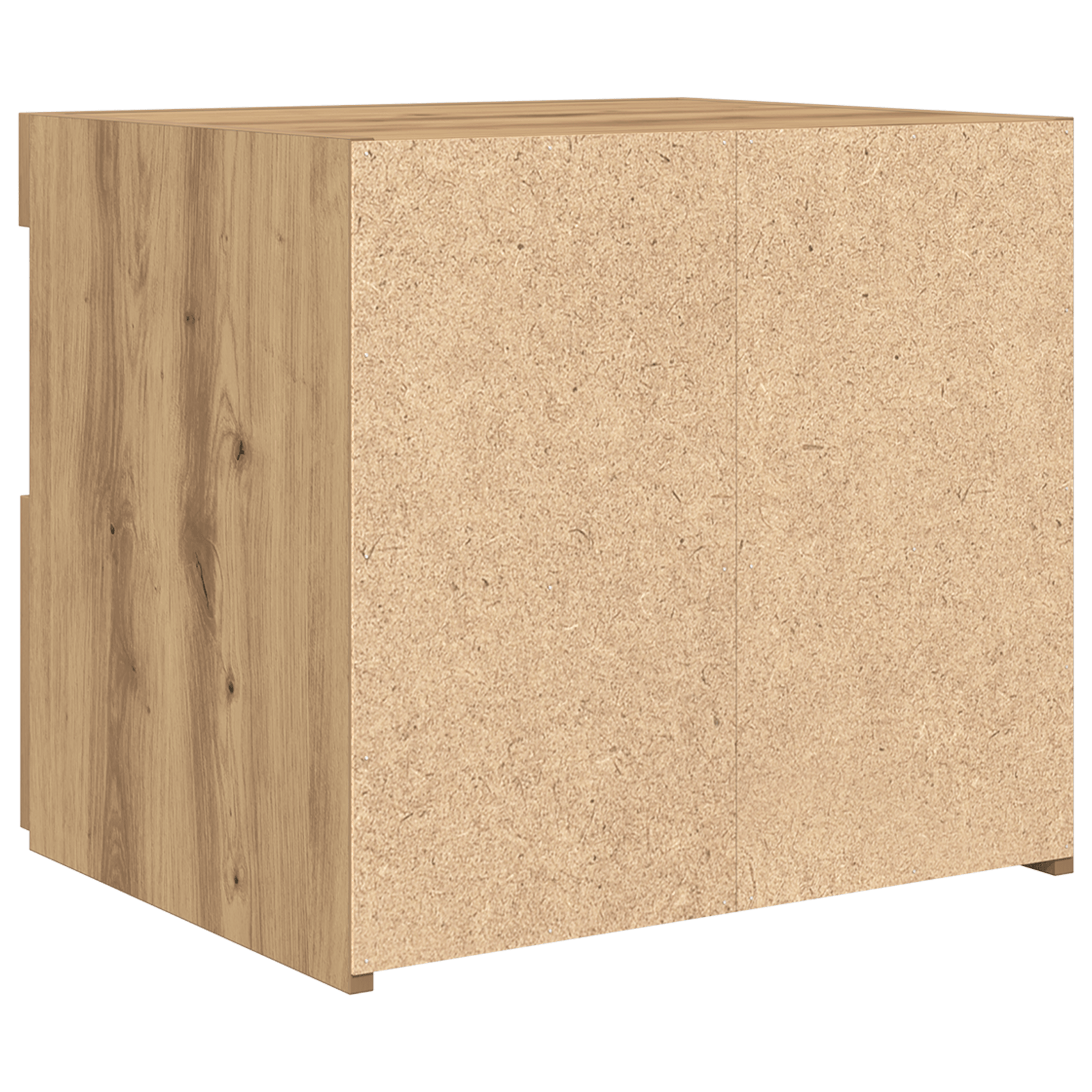 Noptiera cu lumini LED, 2 buc., stejar artizanal, 50x40x45 cm — imaginea 10