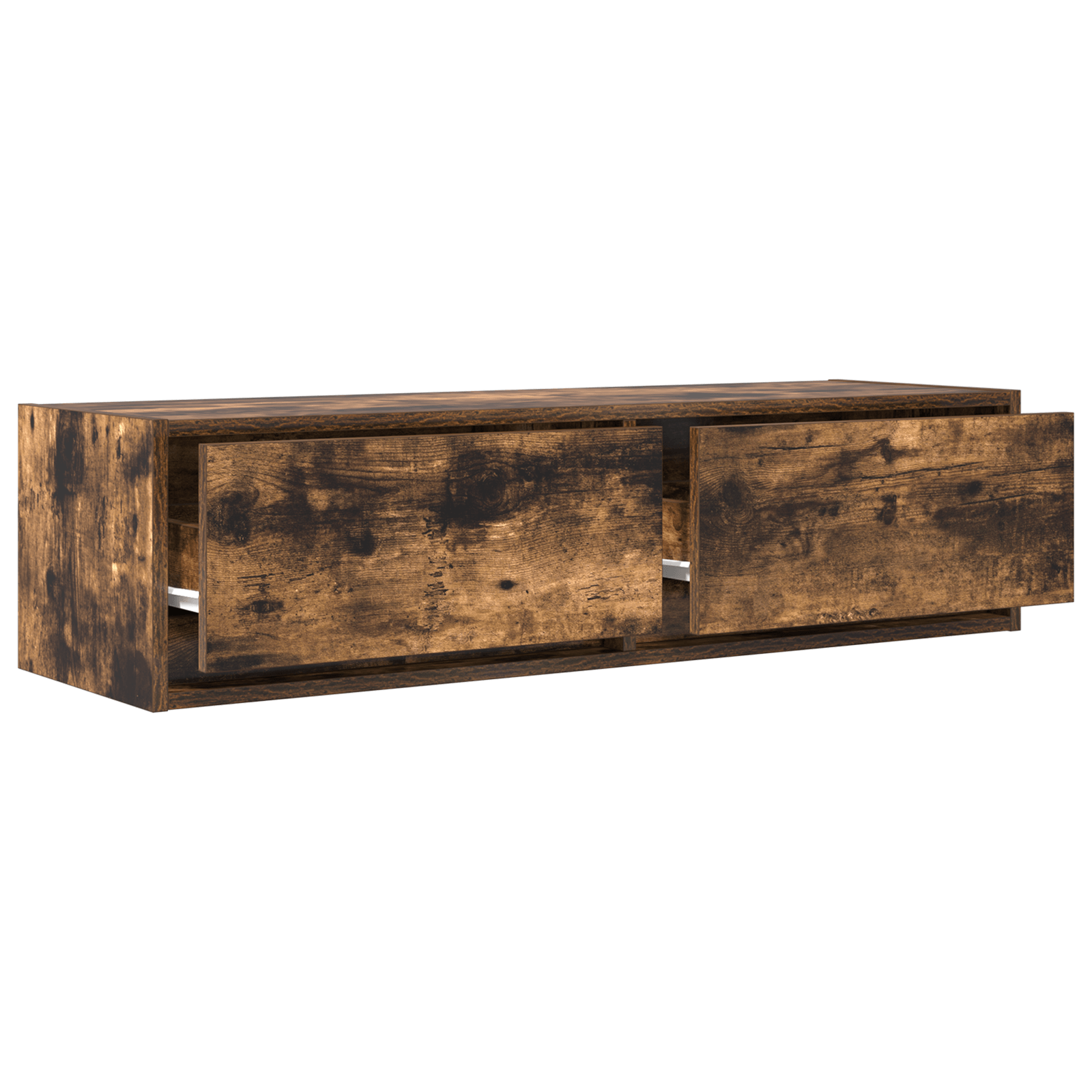 Dulap TV, stejar fumuriu, 100x31x25,5 cm, lemn prelucrat — imaginea 5