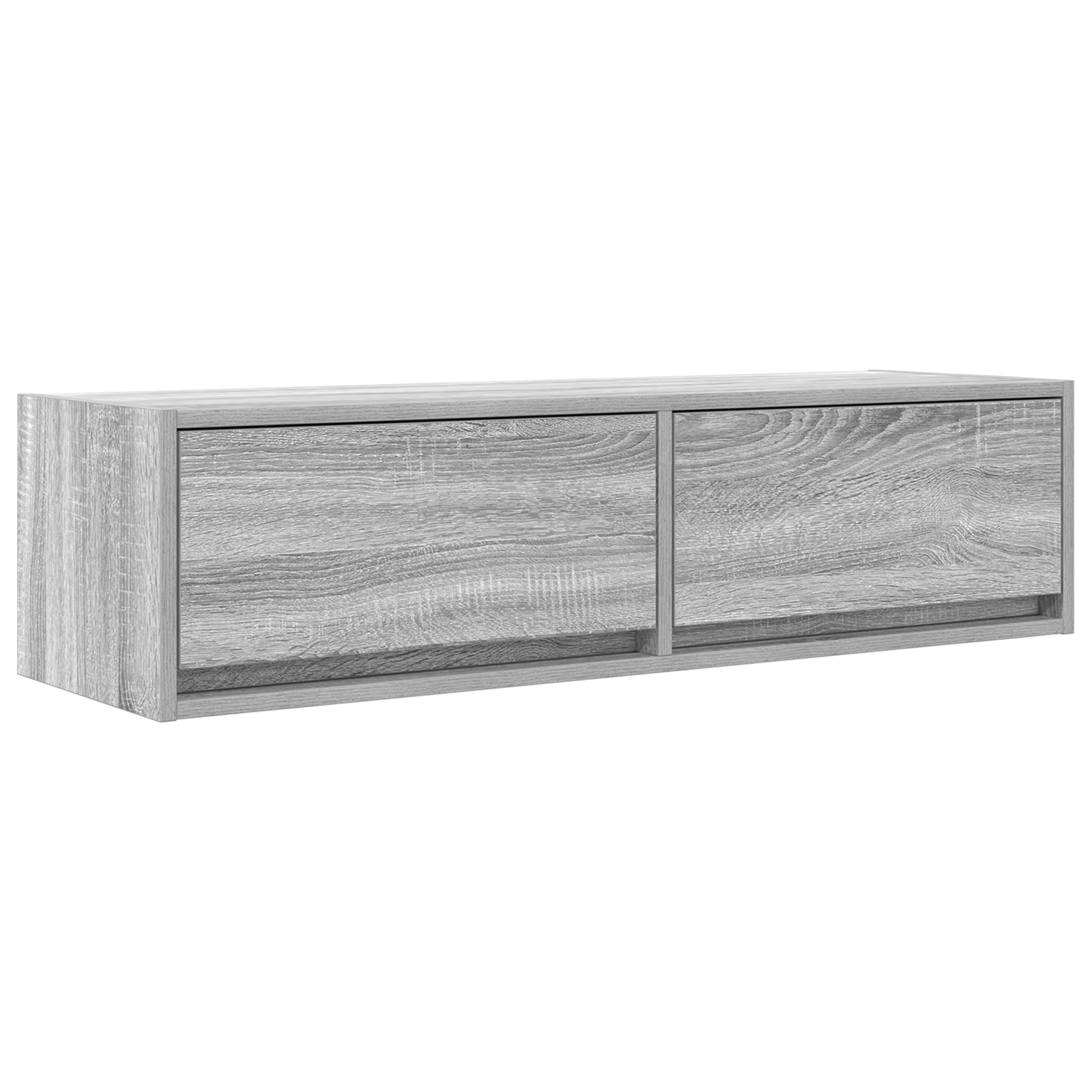 Dulap TV, gri sonoma, 100x31x25,5 cm, lemn prelucrat — imaginea 2
