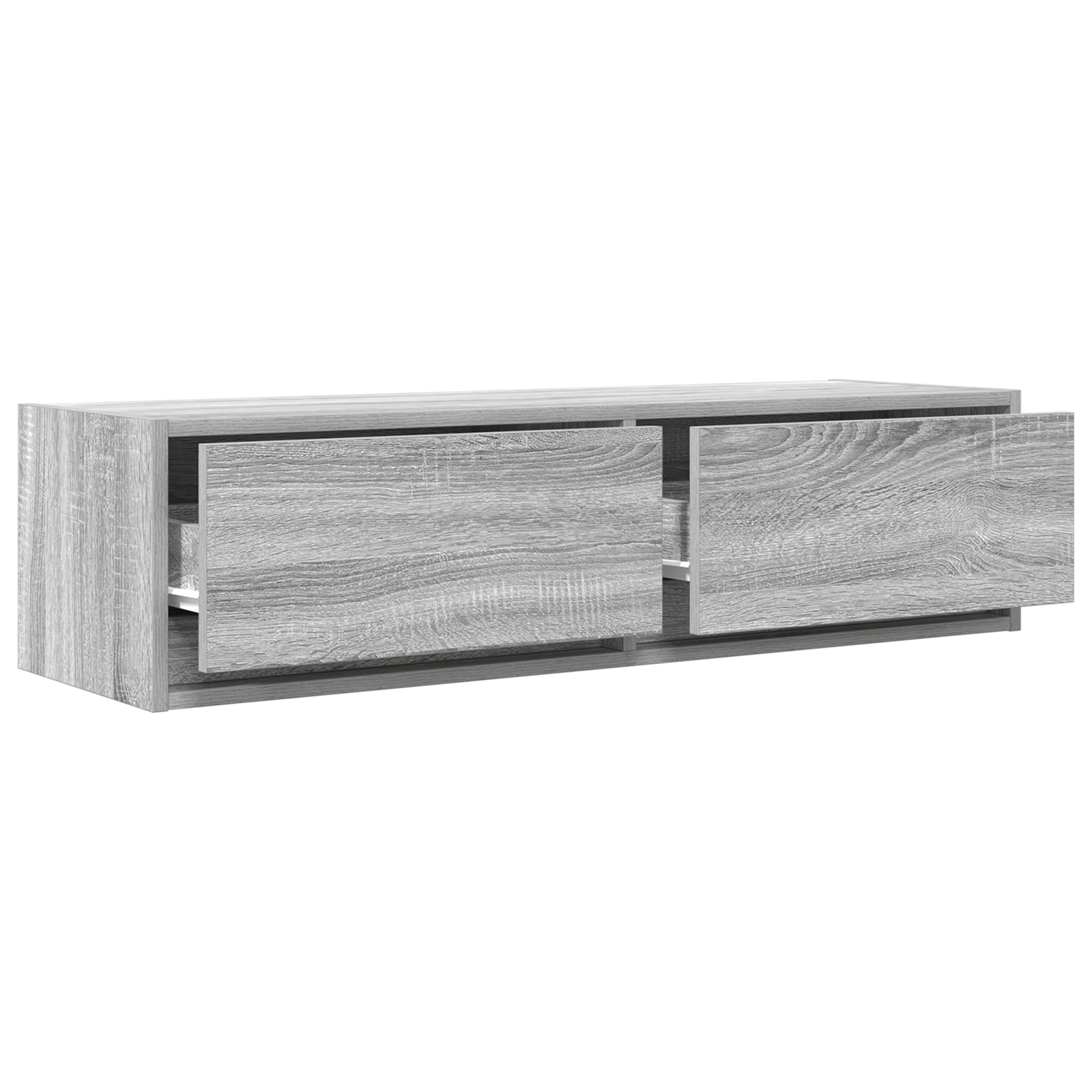 Dulap TV, gri sonoma, 100x31x25,5 cm, lemn prelucrat — imaginea 5
