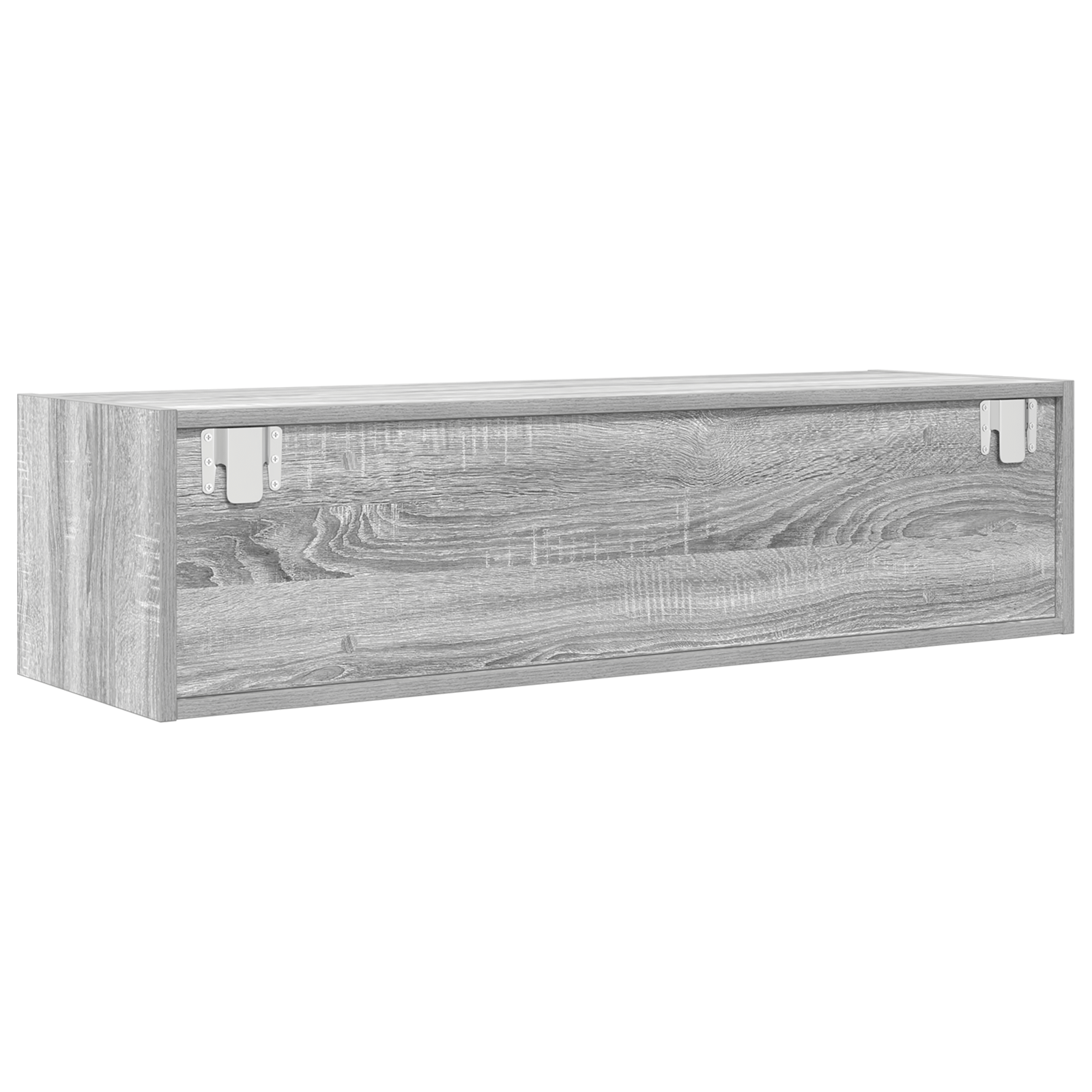 Dulap TV, gri sonoma, 100x31x25,5 cm, lemn prelucrat — imaginea 6