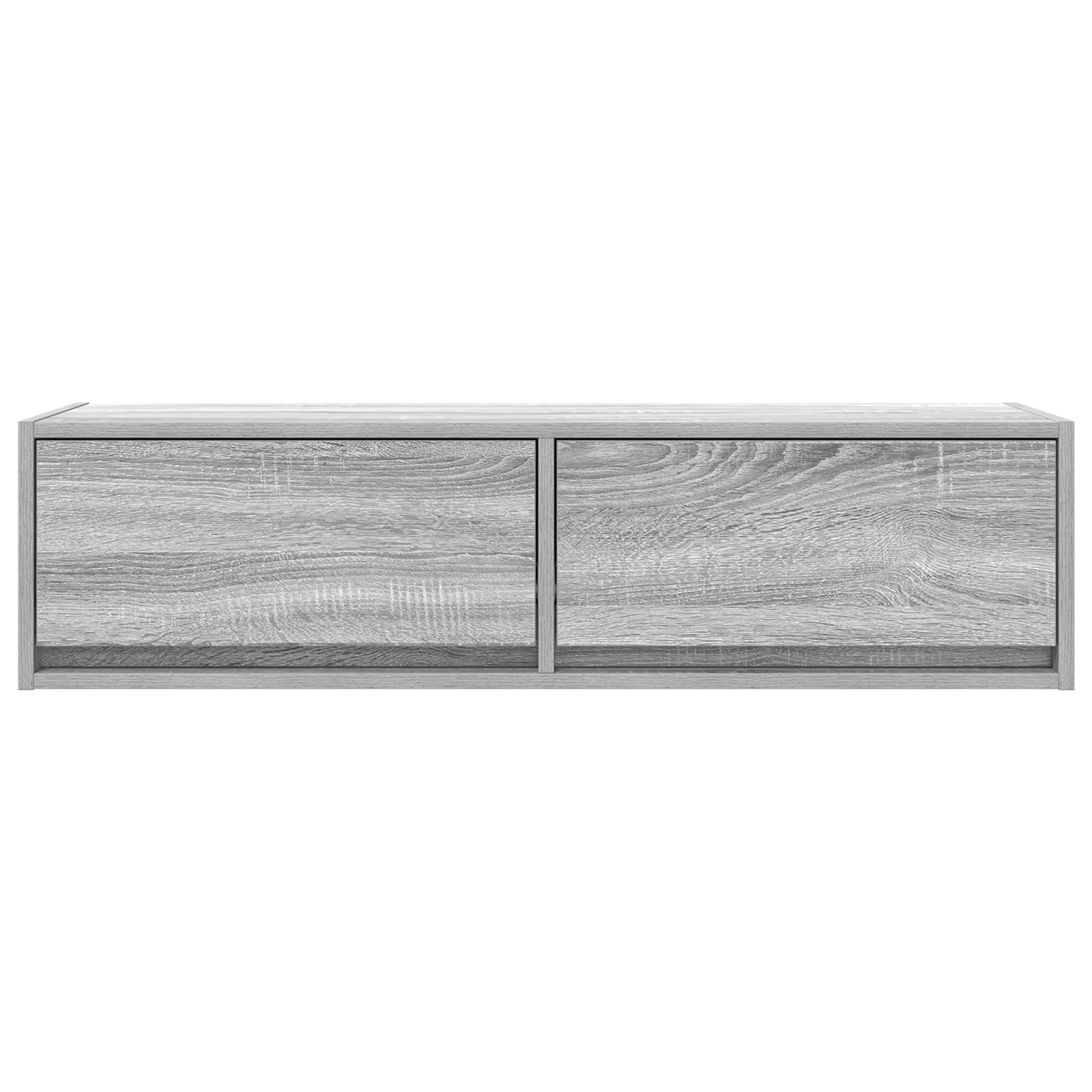 Dulap TV, gri sonoma, 100x31x25,5 cm, lemn prelucrat — imaginea 7