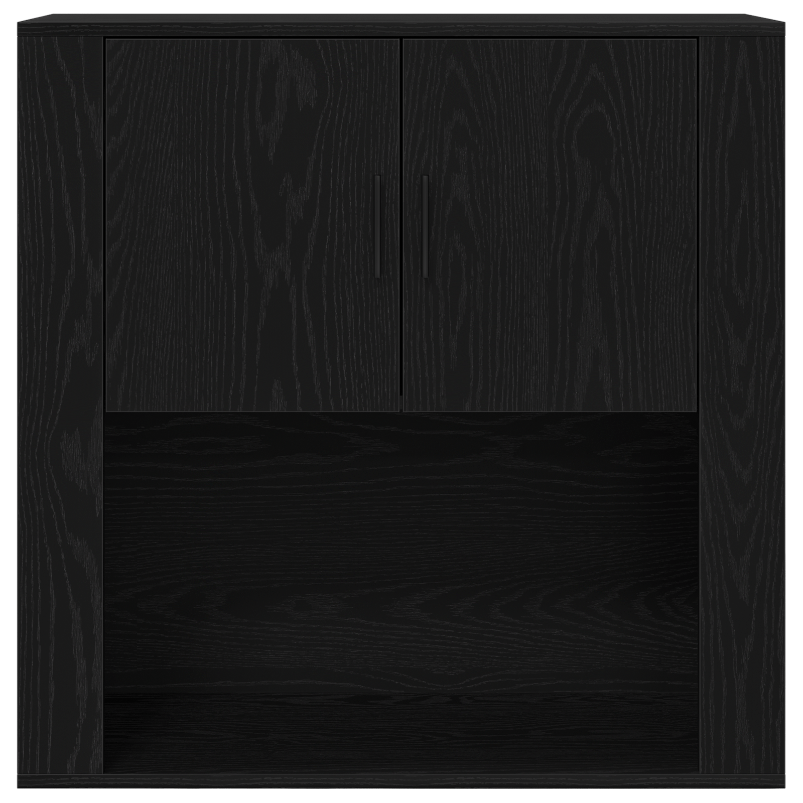 Dulap de perete, stejar negru, 80x33x80 cm, lemn prelucrat — imaginea 6