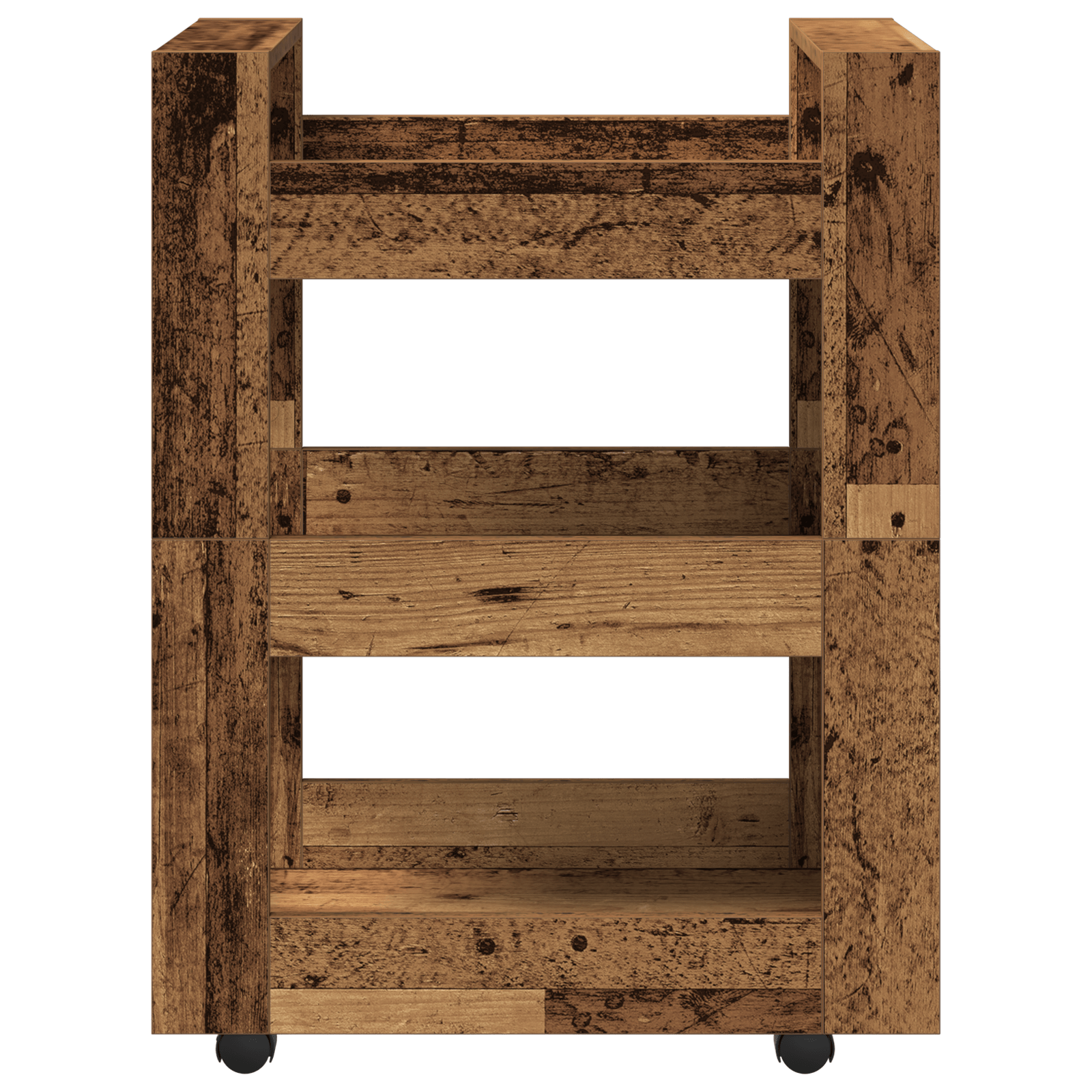 Carucior de bucatarie, lemn vechi, 60x45x80 cm, lemn prelucrat — imaginea 5