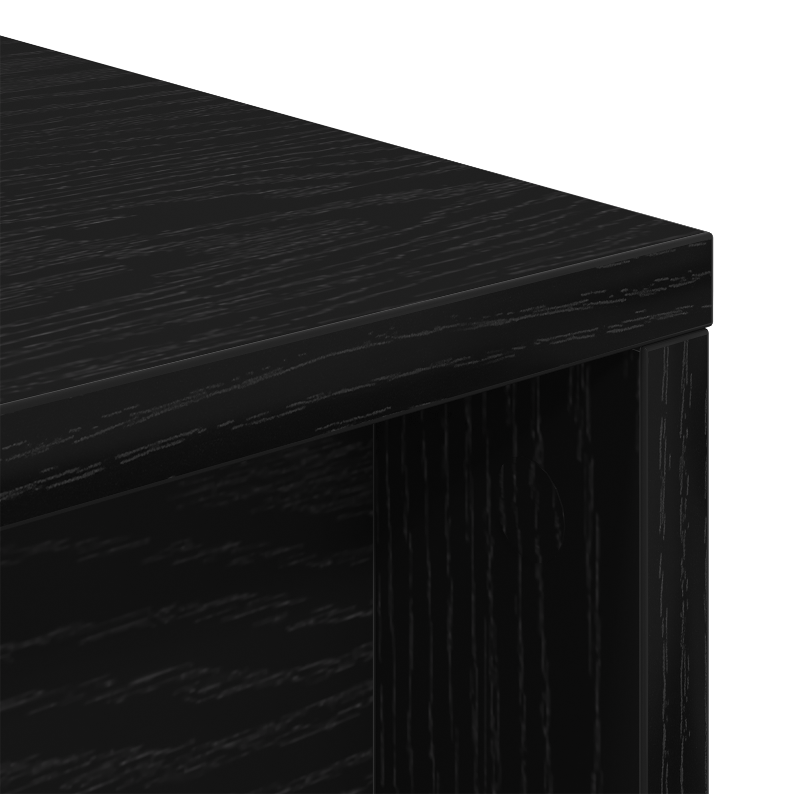 Birou Negru Stejar 200x50x76 cm Lemn Prelucrat — imaginea 8