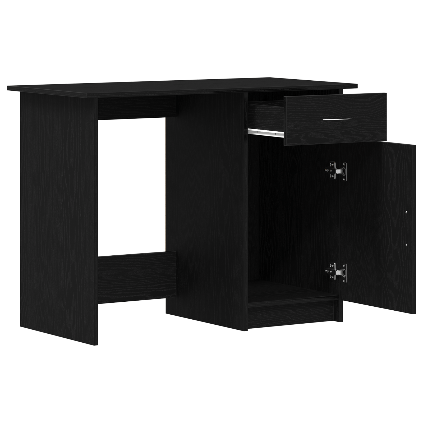 Birou, stejar negru, 100x50x76 cm, lemn prelucrat — imaginea 5