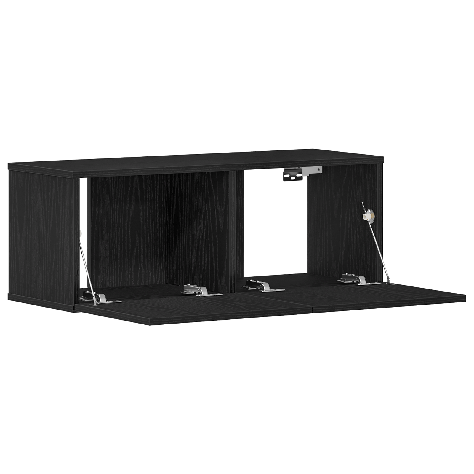 Dulapuri pentru TV (Set de 2) - Stejar negru, 80x30x30 cm, facute din lemn prelucrat — imaginea 5