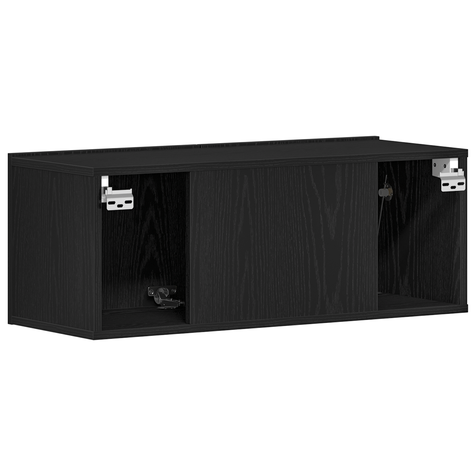 Dulapuri pentru TV (Set de 2) - Stejar negru, 80x30x30 cm, facute din lemn prelucrat — imaginea 6