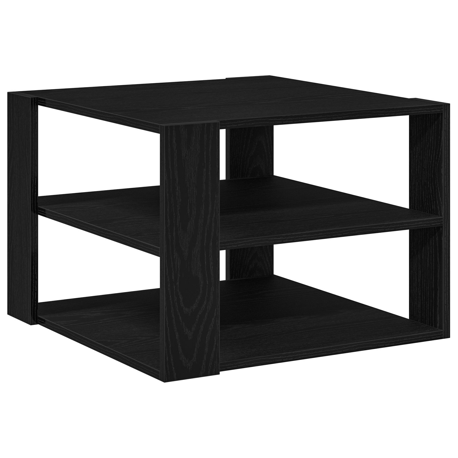 Masuta de cafea, stejar negru, 59,5x59,5x40 cm, lemn prelucrat — imaginea 2